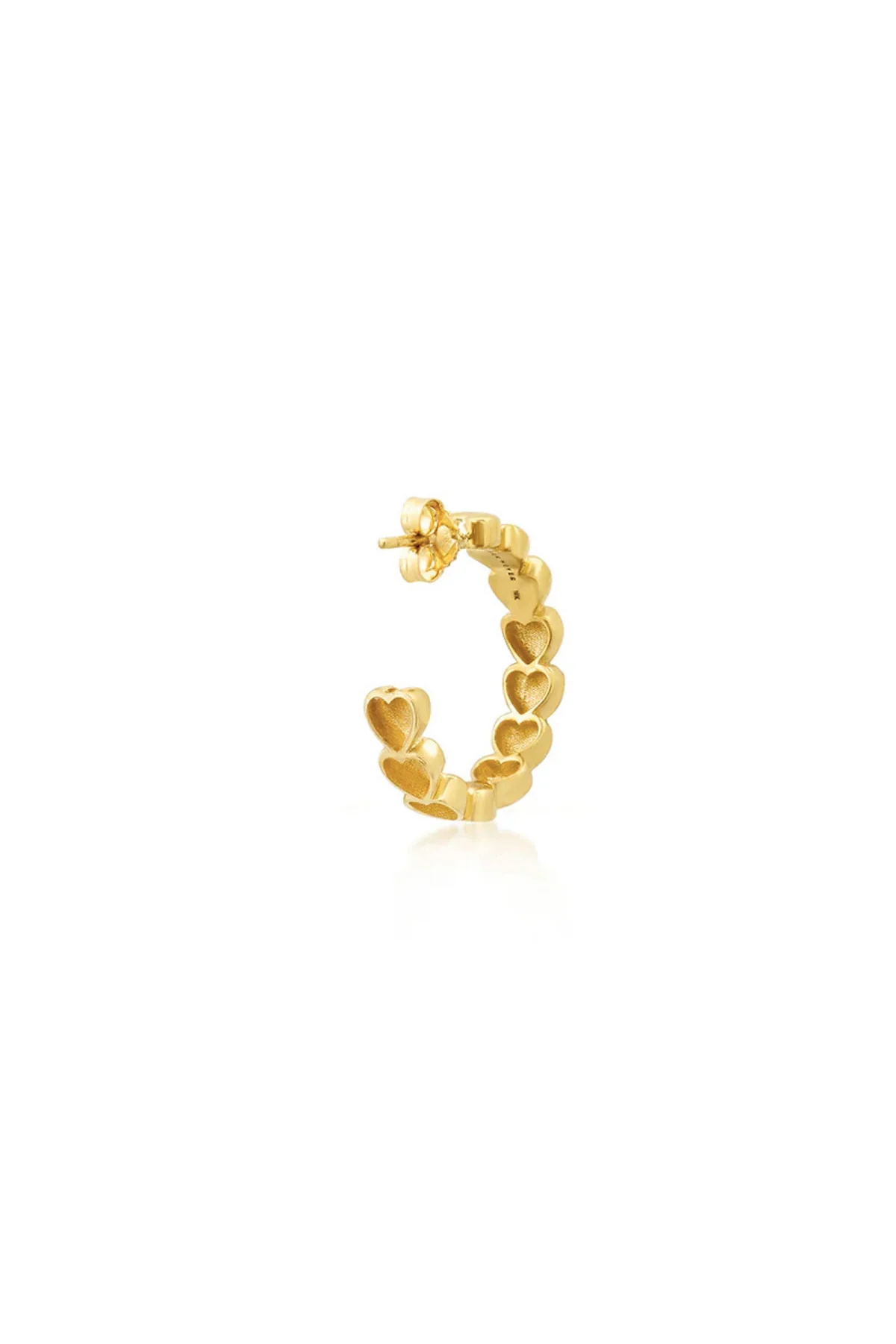 JENNIFER MEYER | SMALL LUXE HEART HOOPS - Image 4