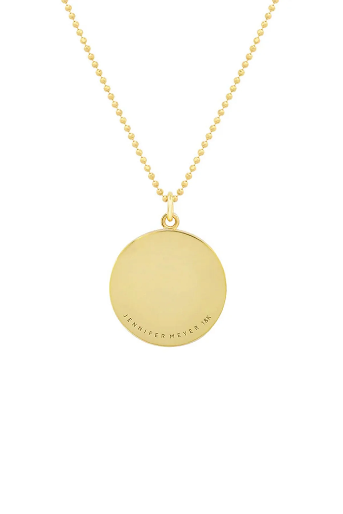 JENNIFER MEYER | TURQUOISE INLAY AND DIAMOND PAVE GOOD LUCK NECKLACE - Image 2