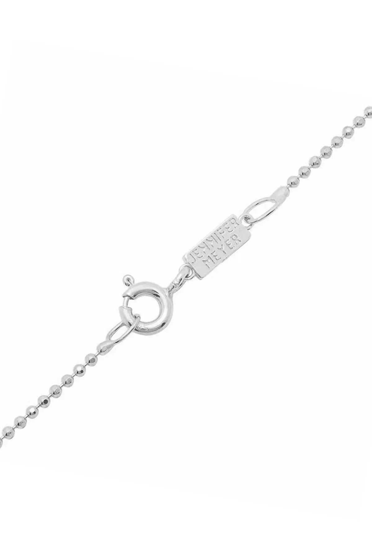 JENNIFER MEYER | WHITE GOLD DIAMOND ANNIVERSARY LEAF NECKLACE - Image 2
