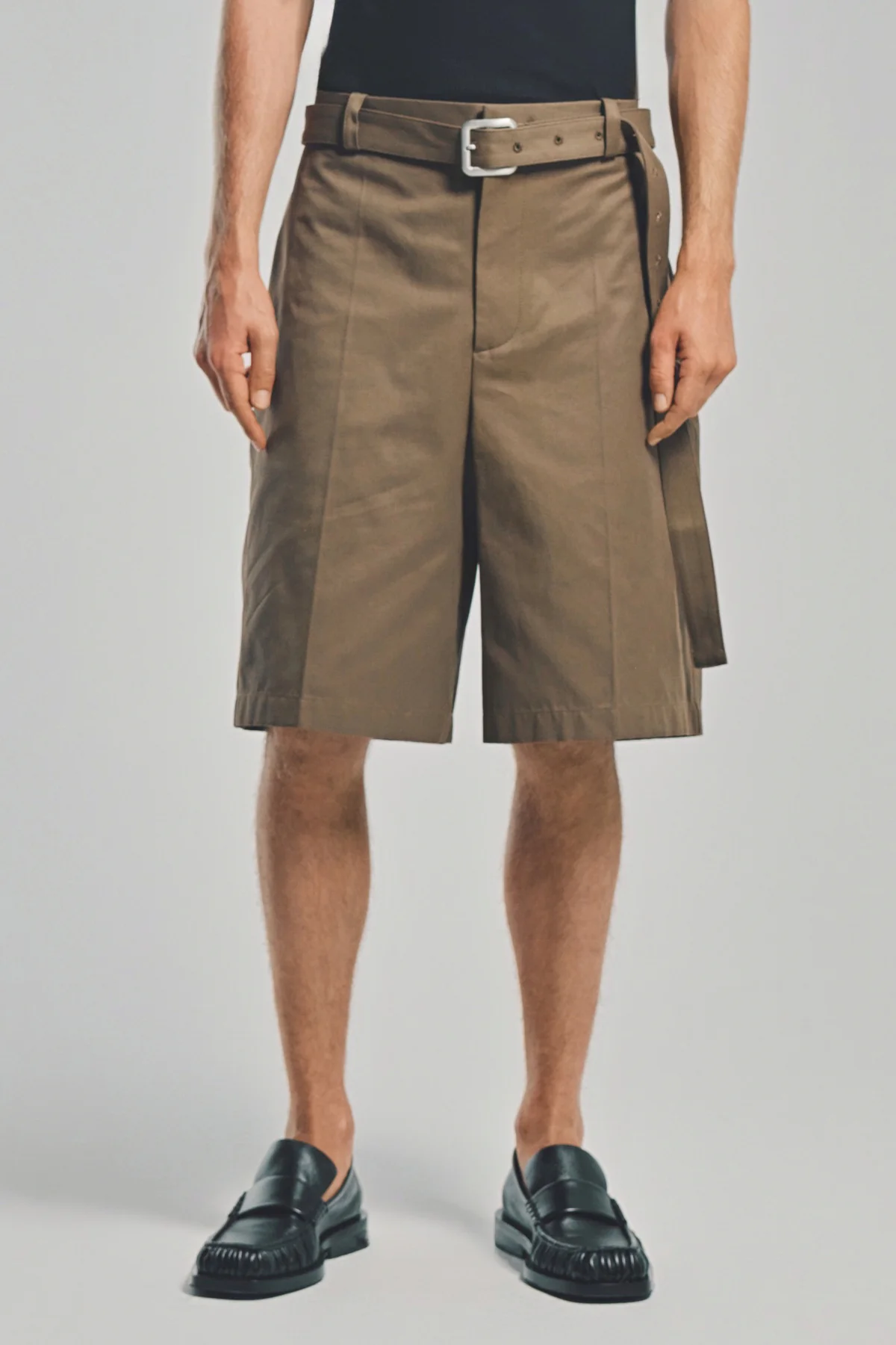 JIL SANDER | COTTON BELTED SHORTS - Image 2