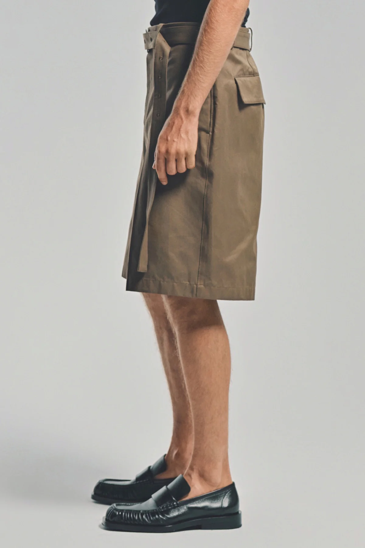 JIL SANDER | COTTON BELTED SHORTS - Image 5