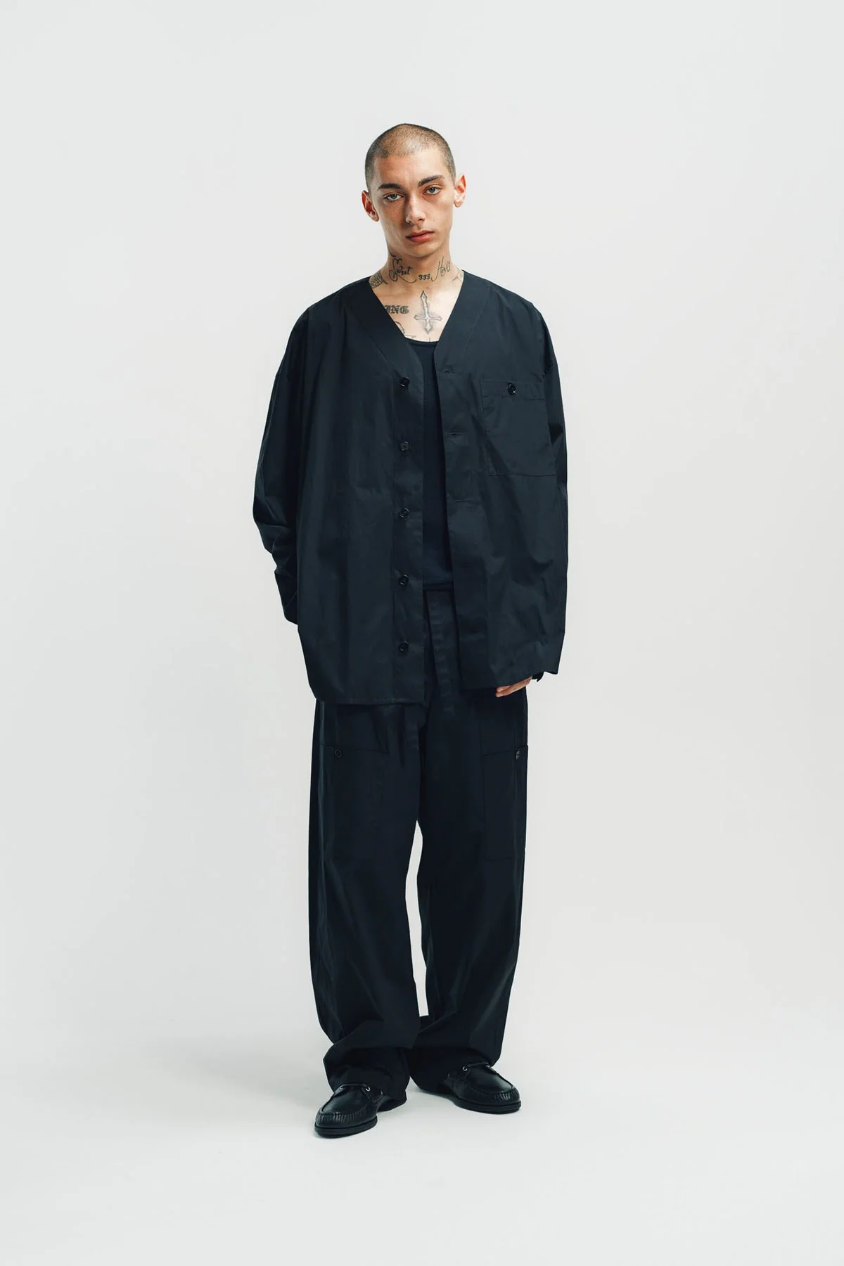 JIL SANDER | COTTON POPLIN CARGO TROUSERS