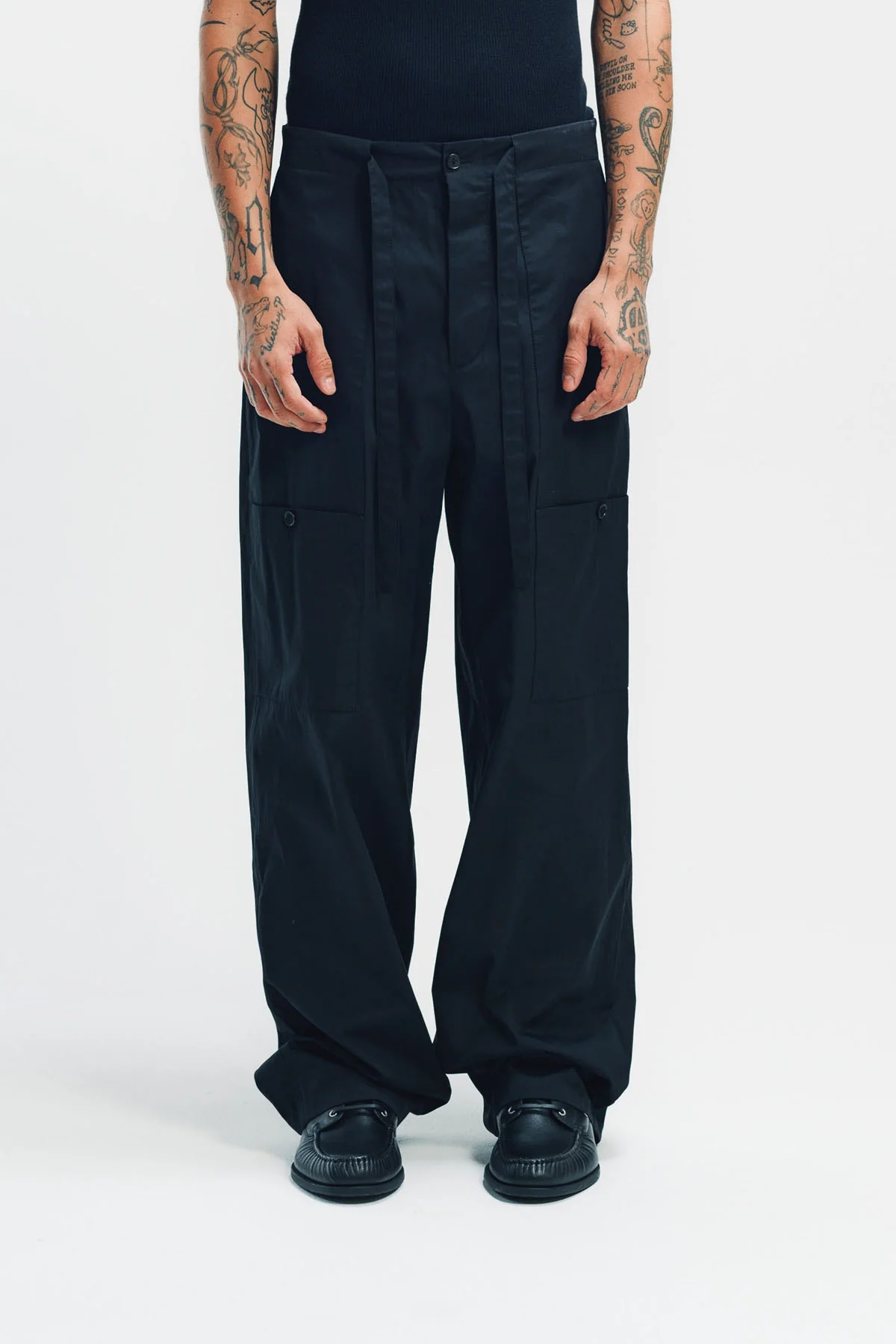 JIL SANDER | COTTON POPLIN CARGO TROUSERS - Image 2