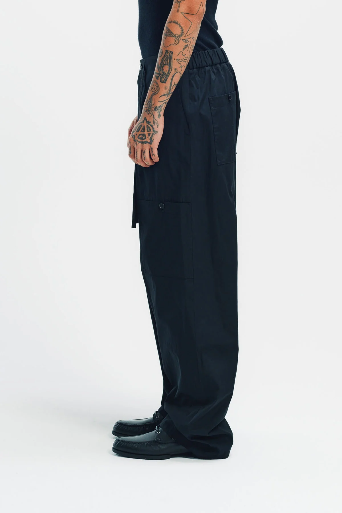 JIL SANDER | COTTON POPLIN CARGO TROUSERS - Image 3