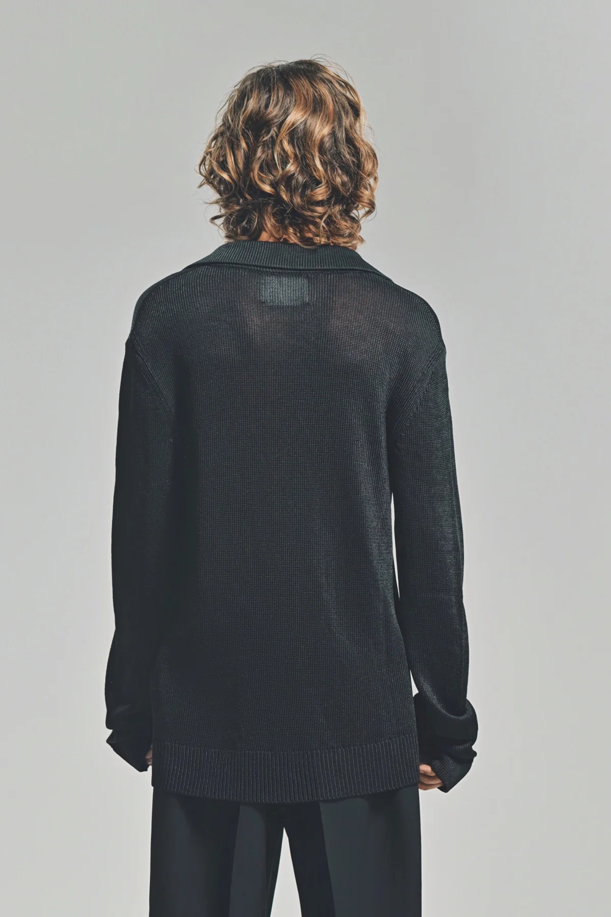 JIL SANDER | CROCHET FLOWER LONG SLEEVE SHIRT - Image 4