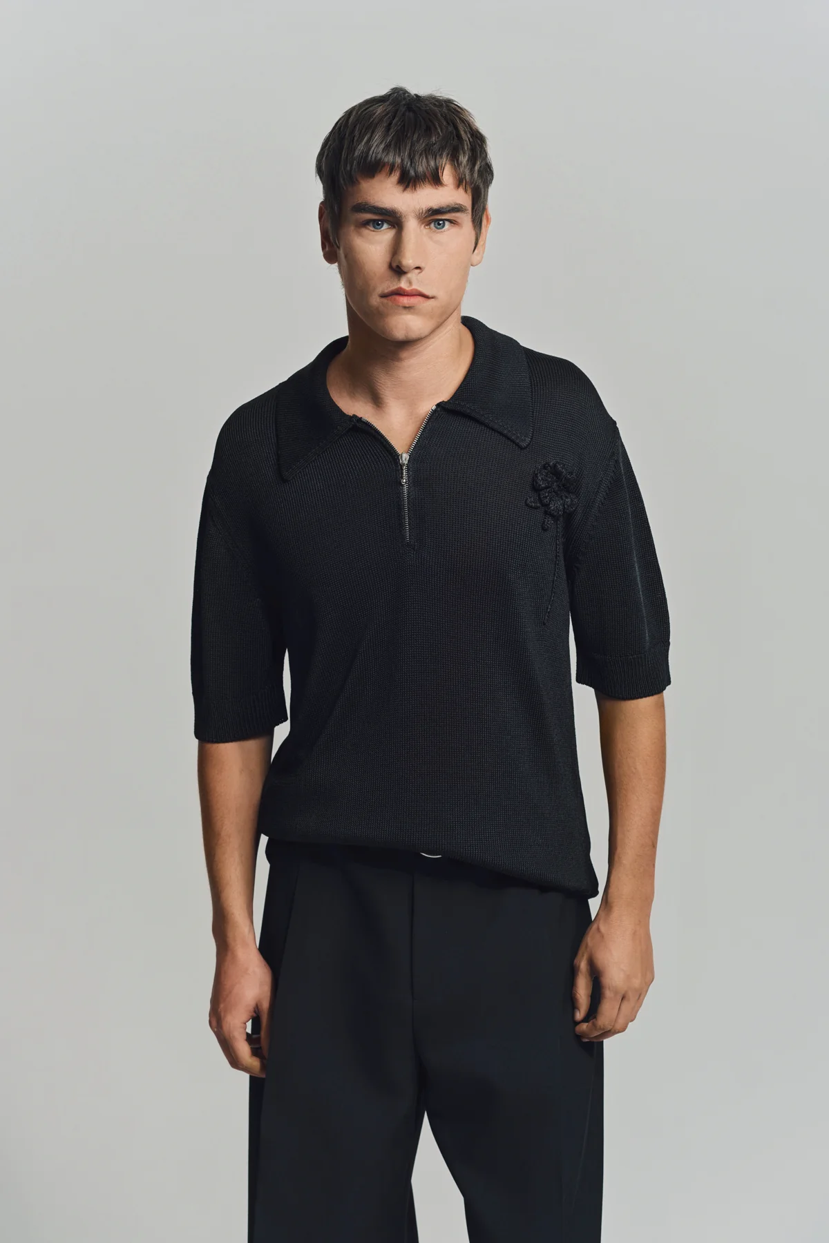 JIL SANDER | CROCHET FLOWER POLO - Image 2