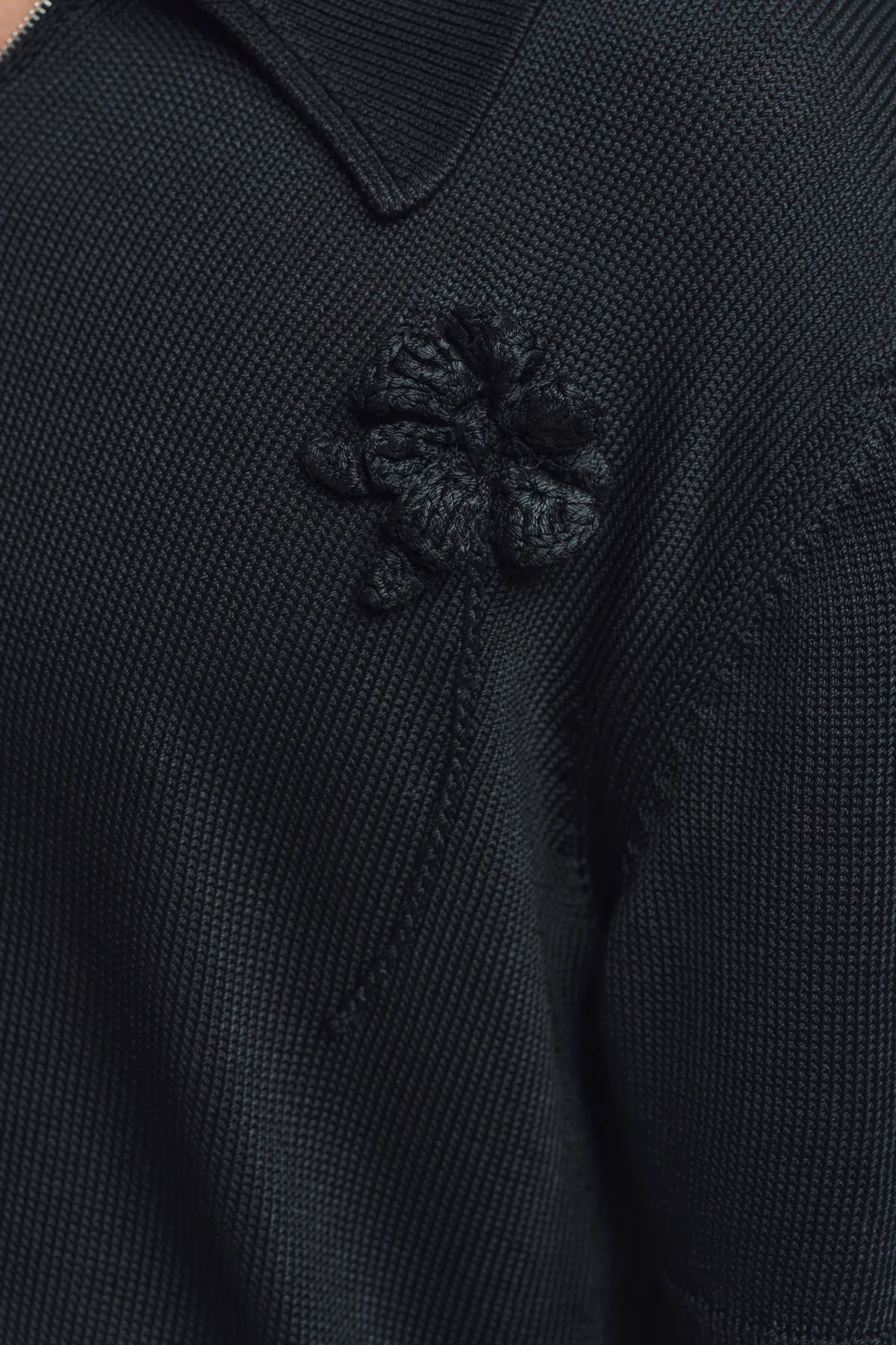 JIL SANDER | CROCHET FLOWER POLO - Image 5