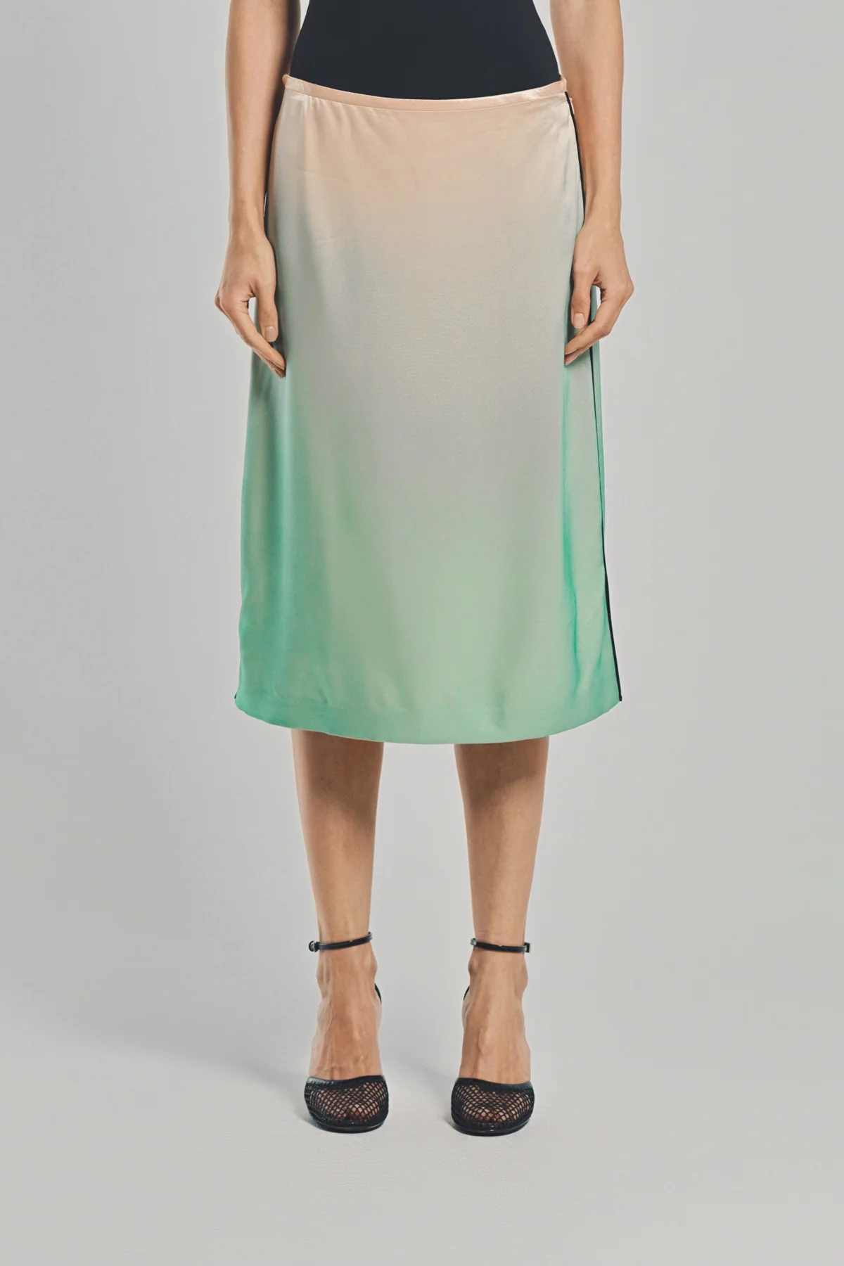 JIL SANDER | FLUID SATIN PRINTED SKIRT - Image 2