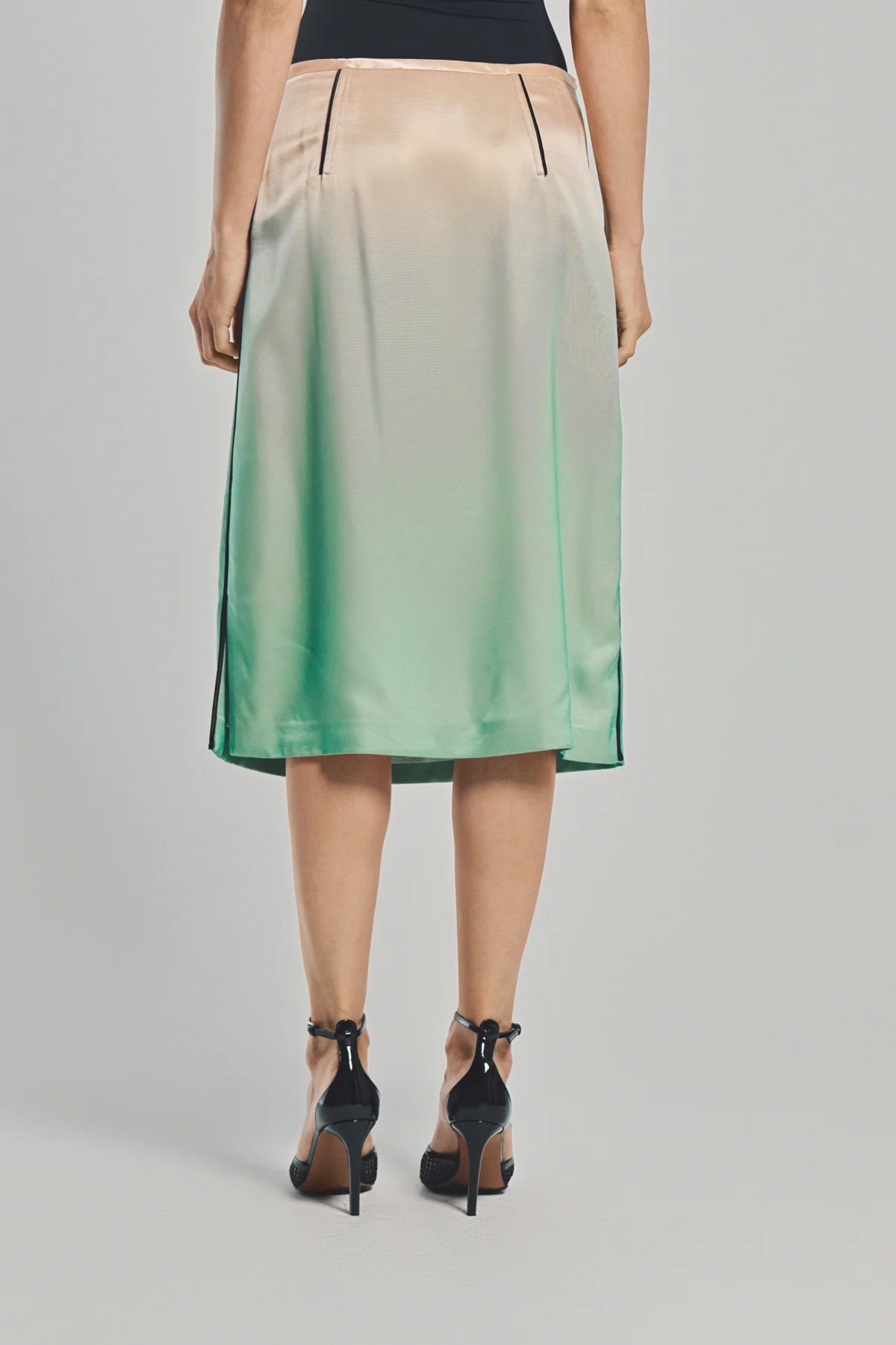 JIL SANDER | FLUID SATIN PRINTED SKIRT - Image 4