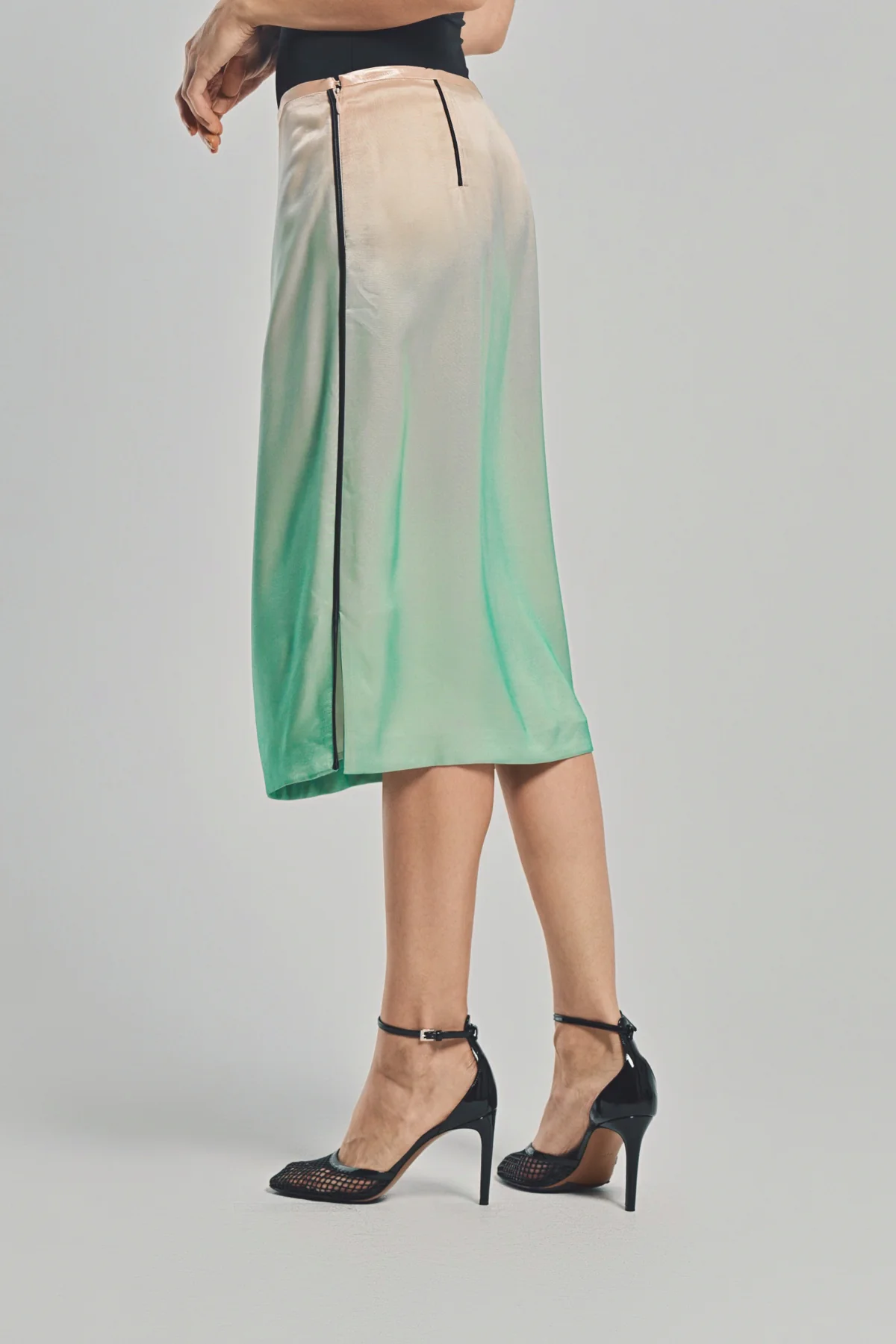 JIL SANDER | FLUID SATIN PRINTED SKIRT - Image 5