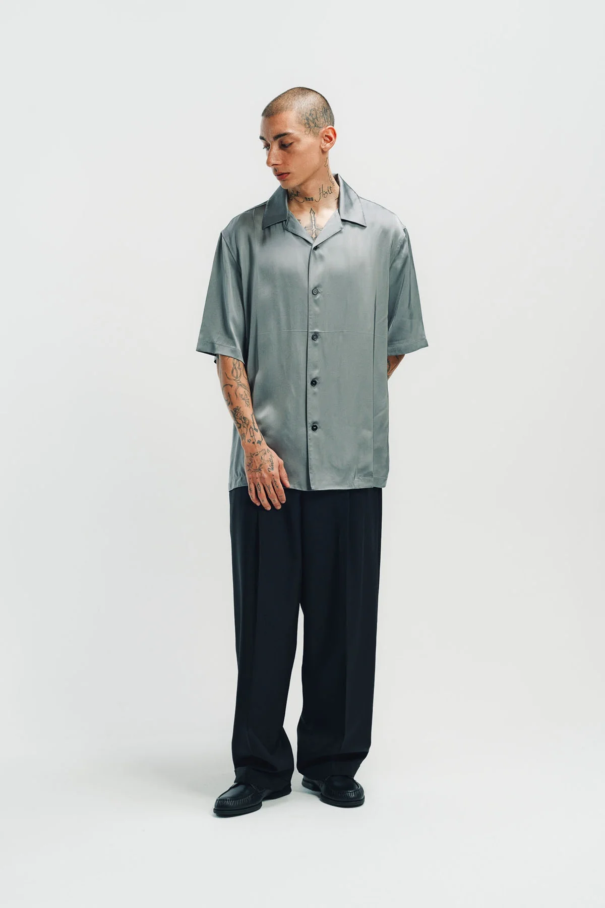 JIL SANDER | FLUID VISCOSE SHORT SLEEVE SHIRT