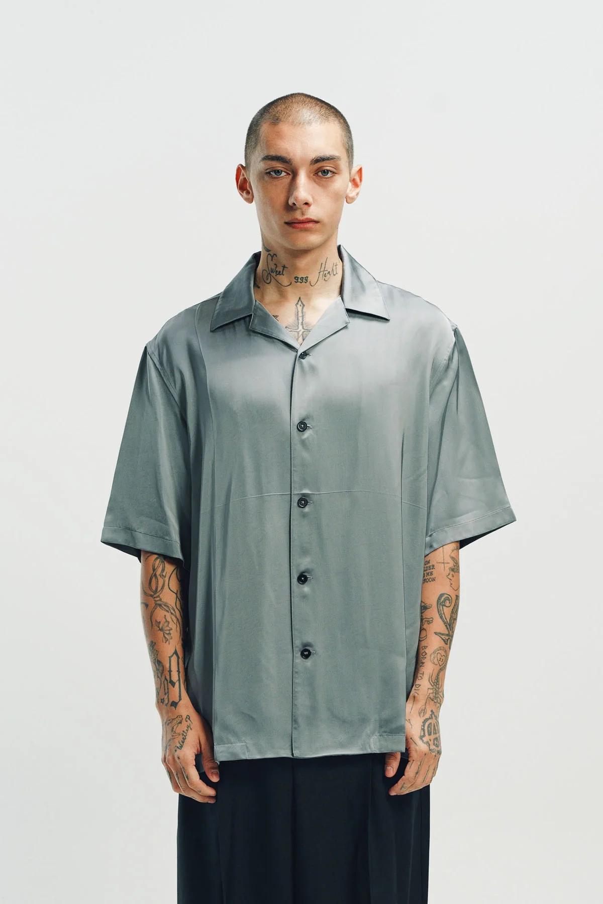 JIL SANDER | FLUID VISCOSE SHORT SLEEVE SHIRT - Image 2