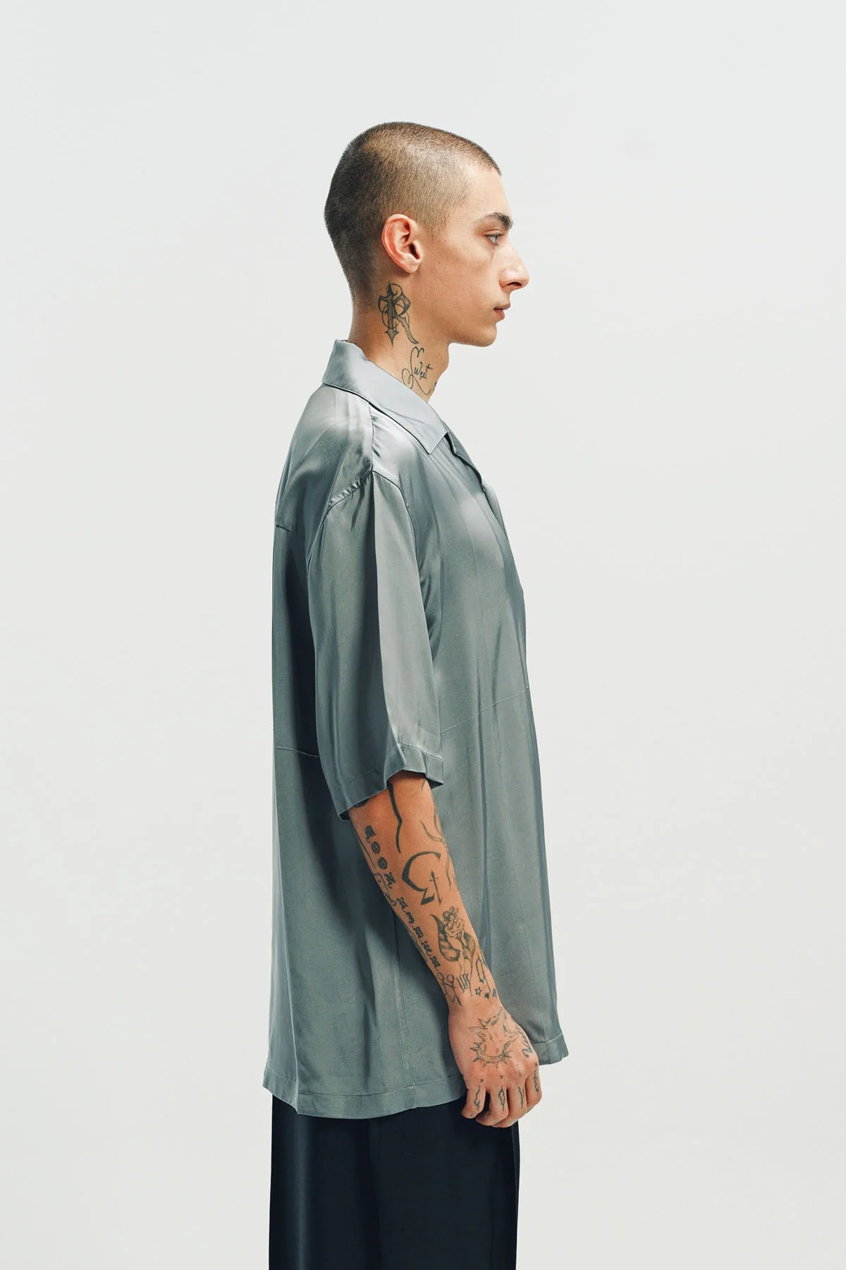 JIL SANDER | FLUID VISCOSE SHORT SLEEVE SHIRT - Image 5