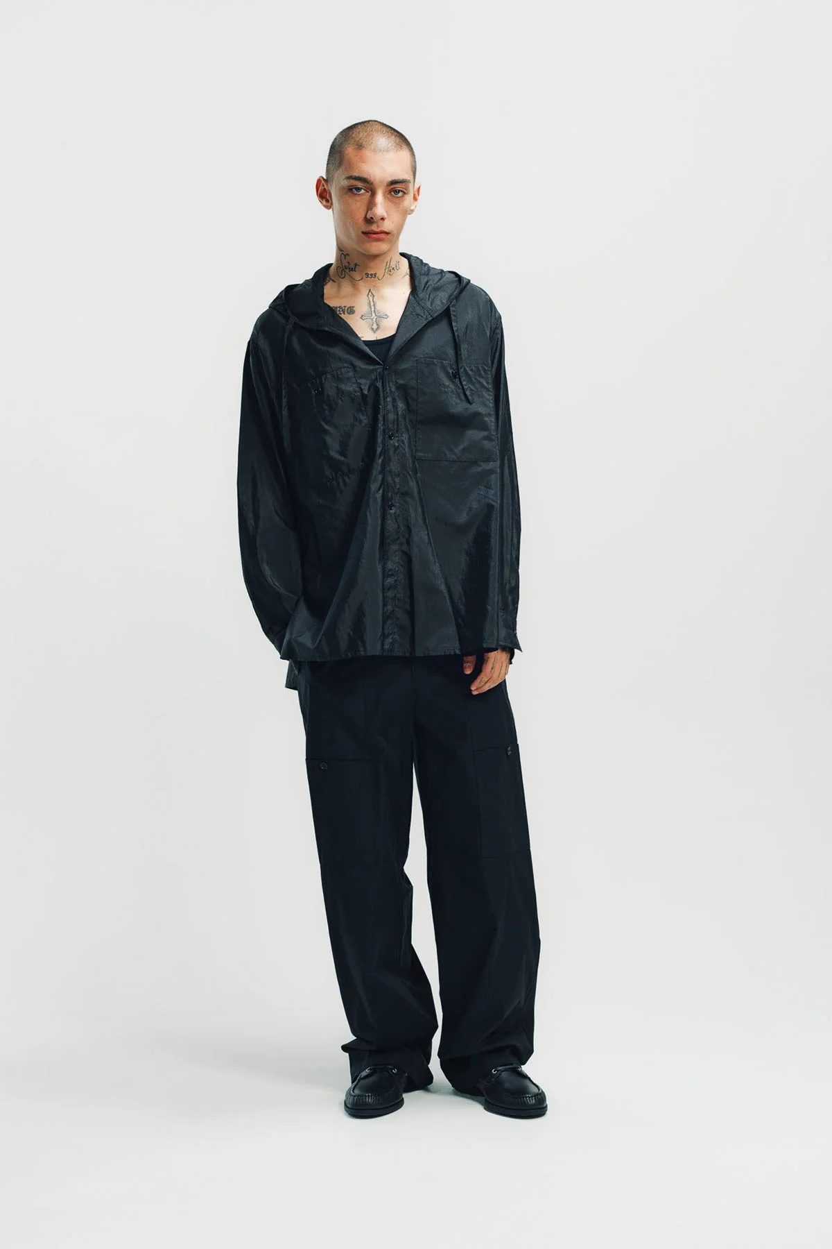 JIL SANDER | HOODED LONG SLEEVE SHIRT