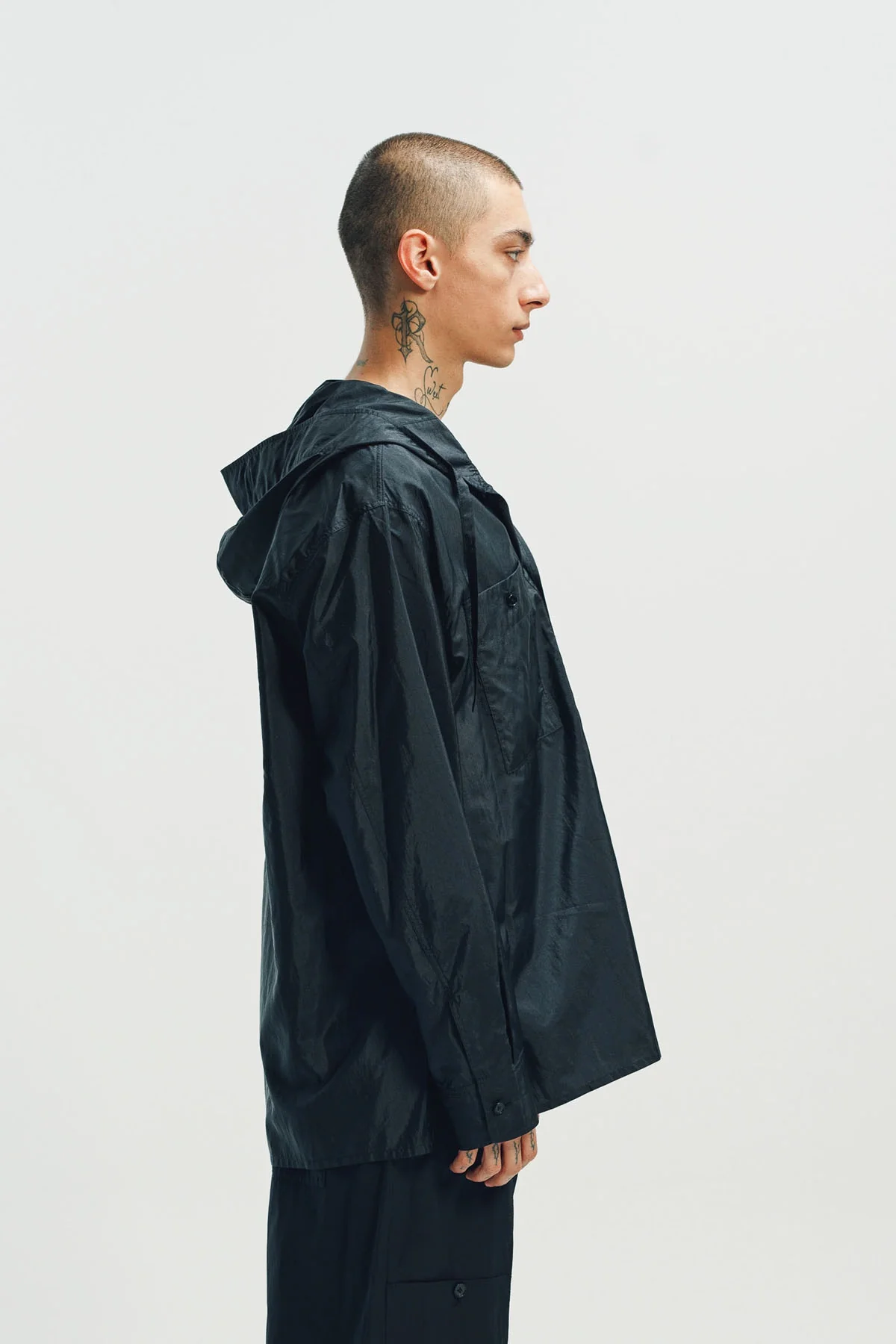 JIL SANDER | HOODED LONG SLEEVE SHIRT - Image 5