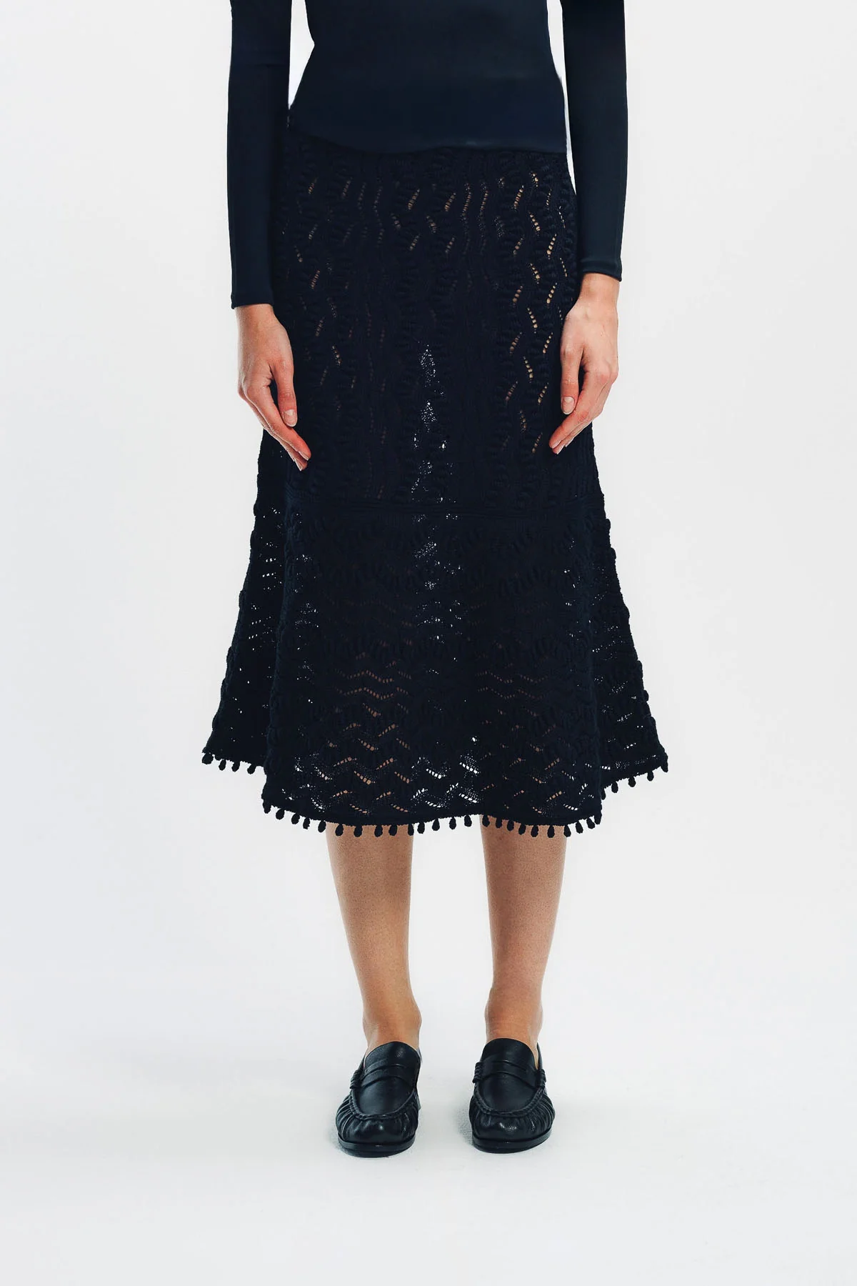 JIL SANDER | LACE LONG SKIRT - Image 2