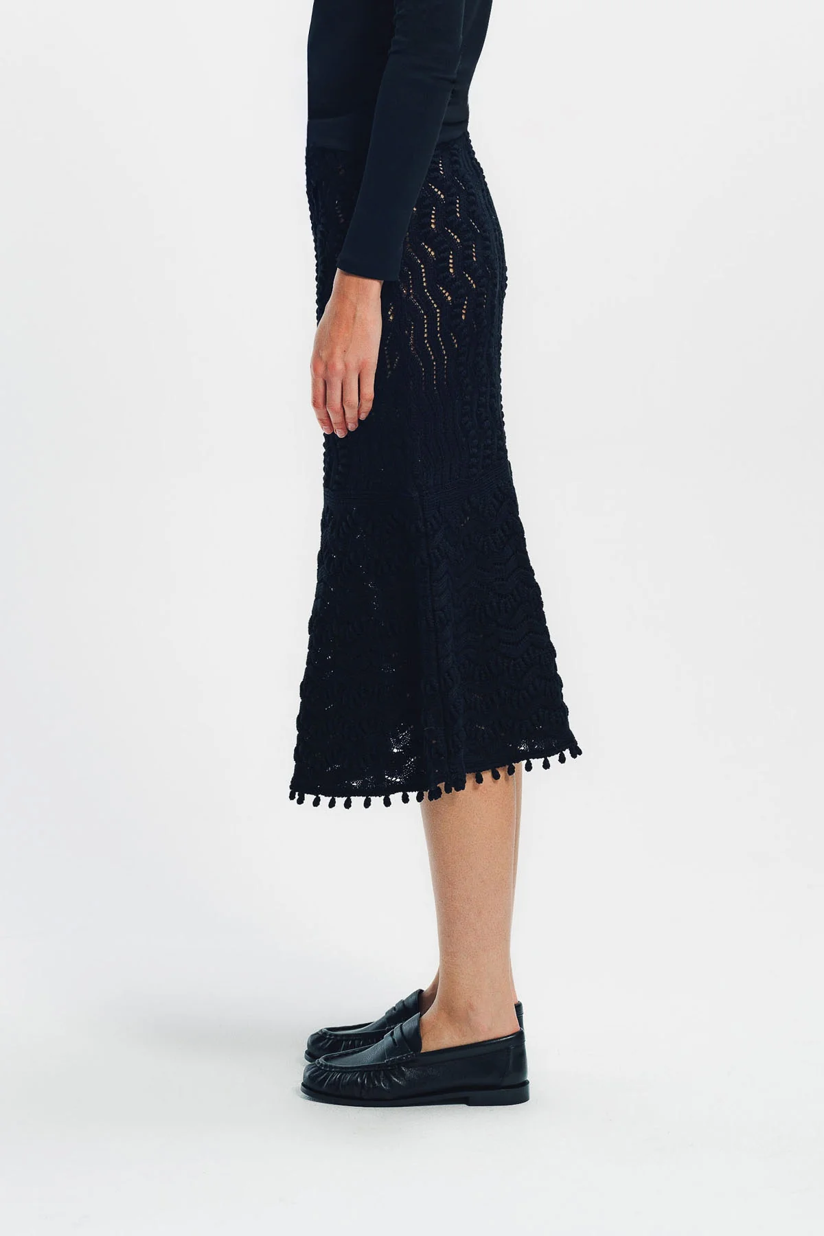 JIL SANDER | LACE LONG SKIRT - Image 3
