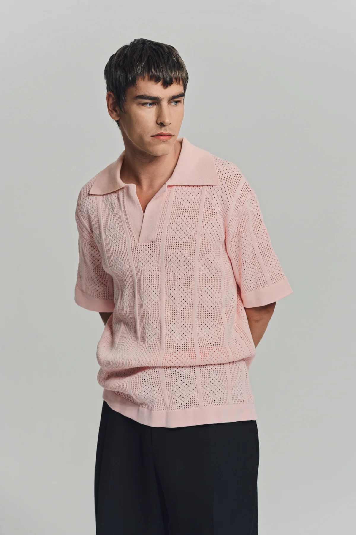 JIL SANDER | LACE SHORT SLEEVE POLO - Image 2