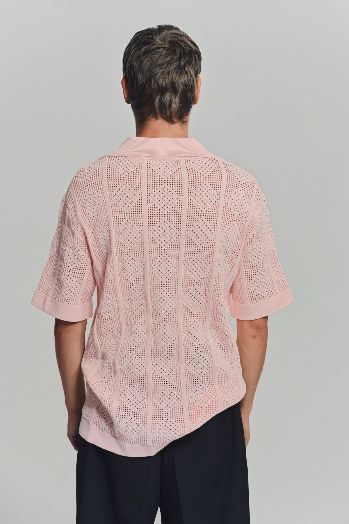 JIL SANDER | LACE SHORT SLEEVE POLO - Image 4