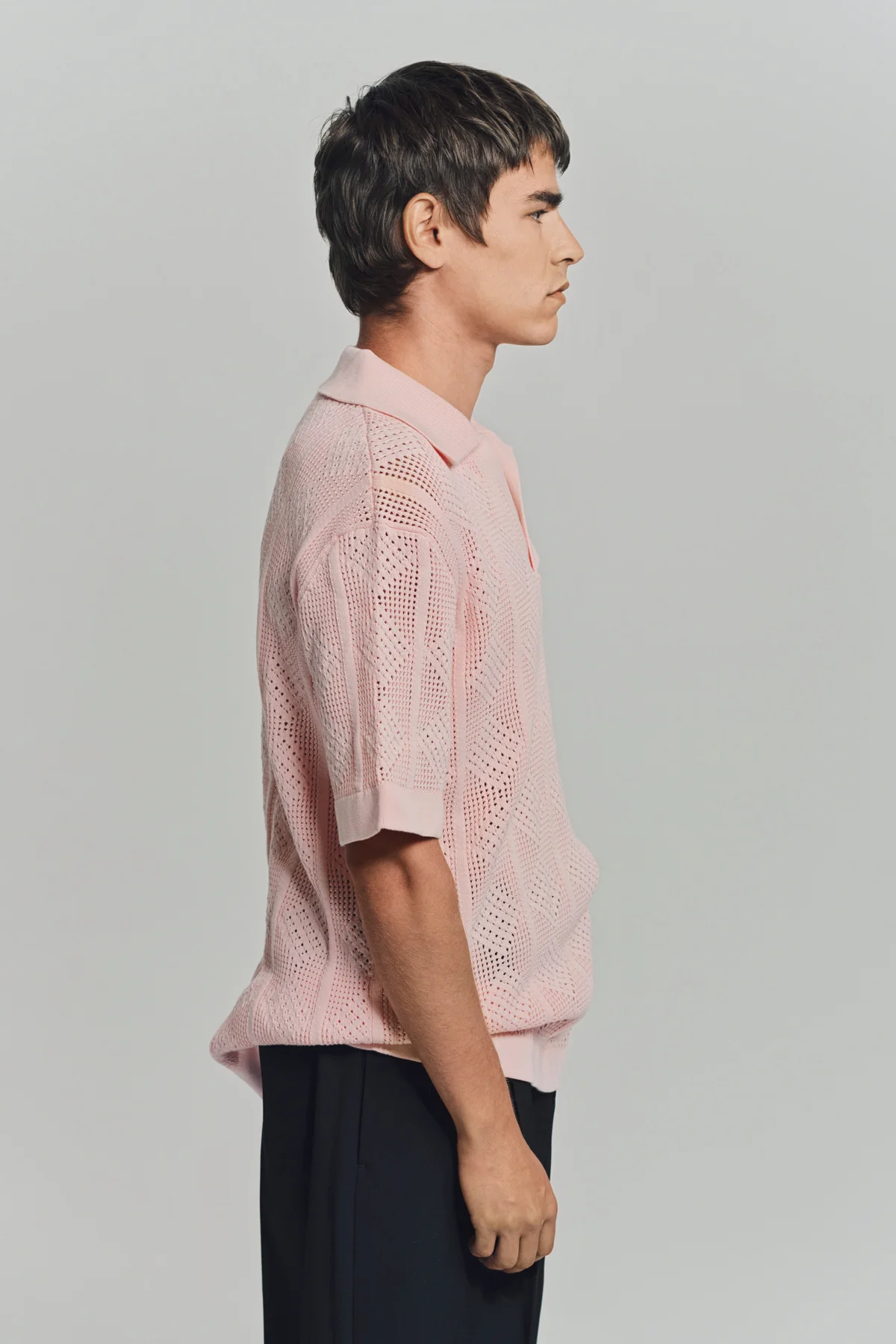 JIL SANDER | LACE SHORT SLEEVE POLO - Image 5