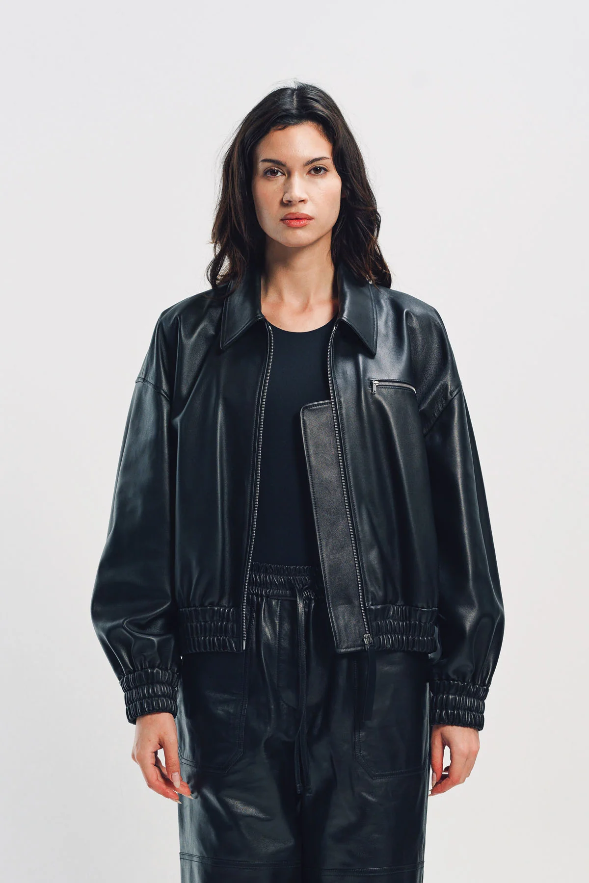 JIL SANDER | LEATHER BLOUSON - Image 2