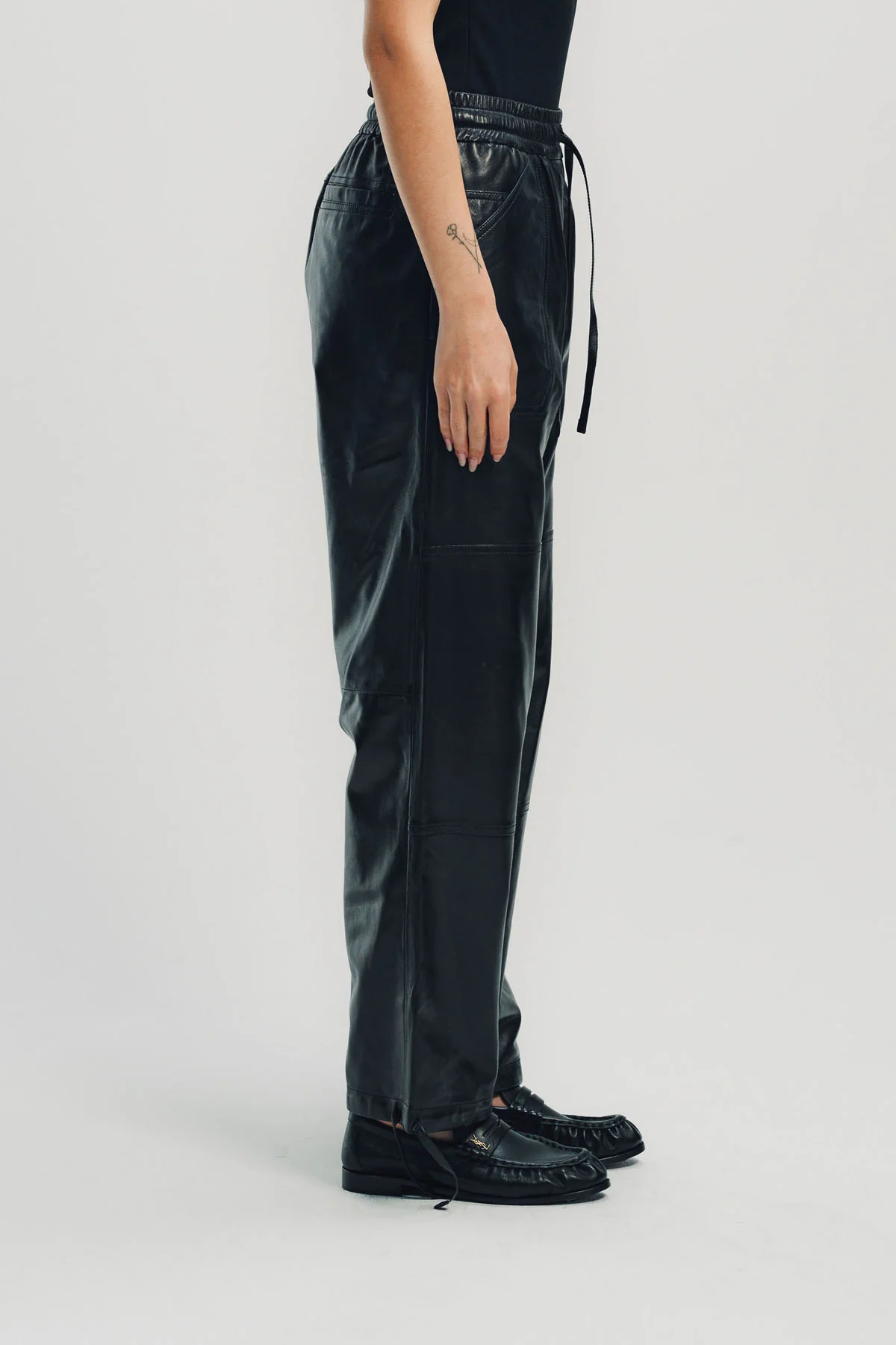 JIL SANDER | LEATHER JOGGER PANTS - Image 3