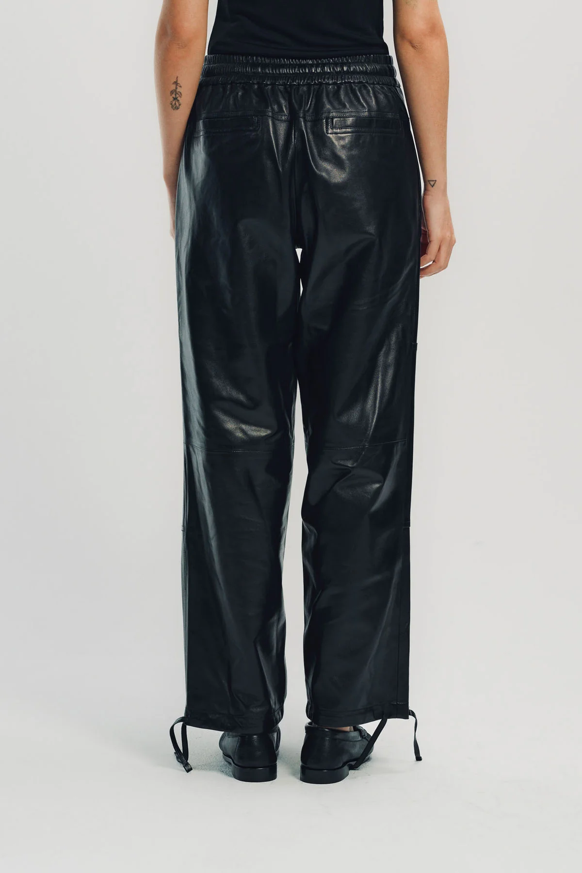 JIL SANDER | LEATHER JOGGER PANTS - Image 4