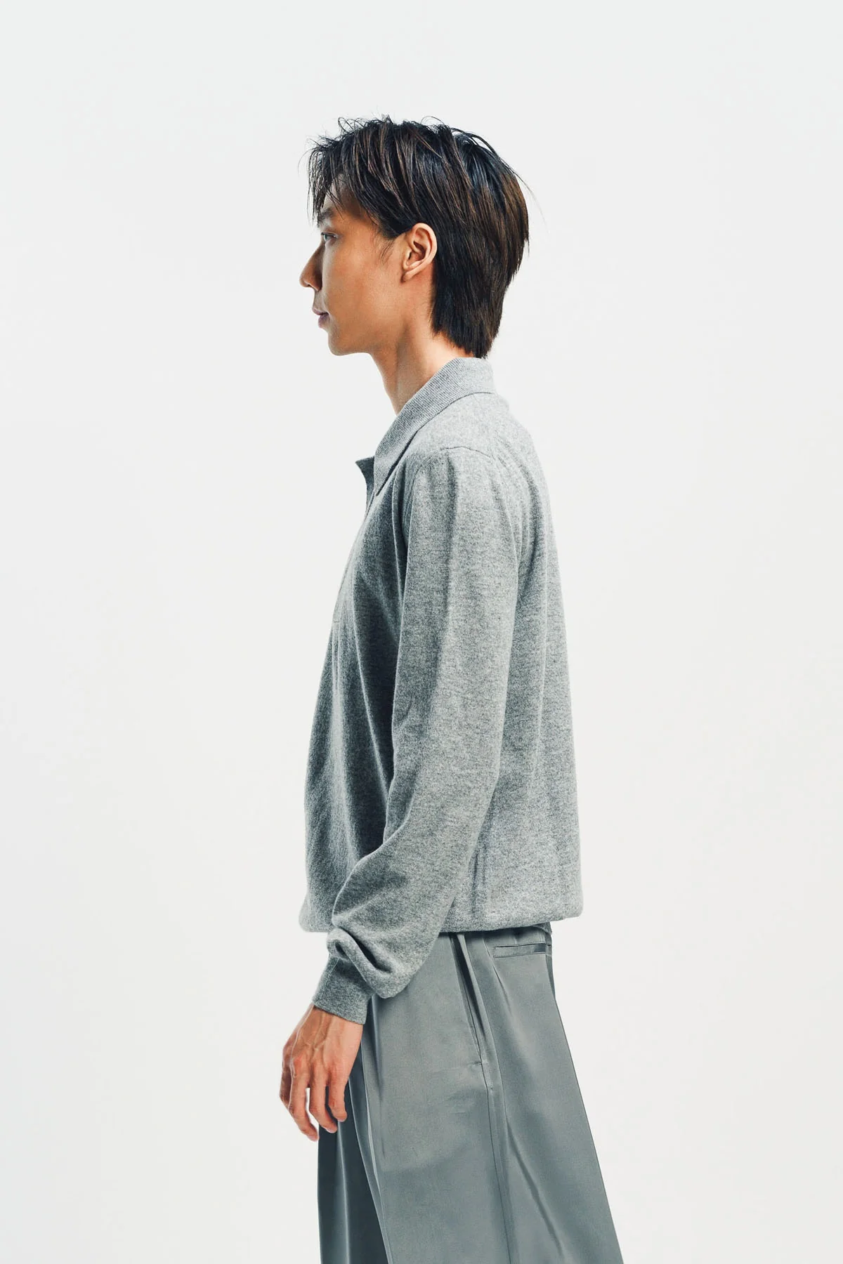 JIL SANDER | LIGHTWEIGHT WOOL POLO SWEATER - Image 5