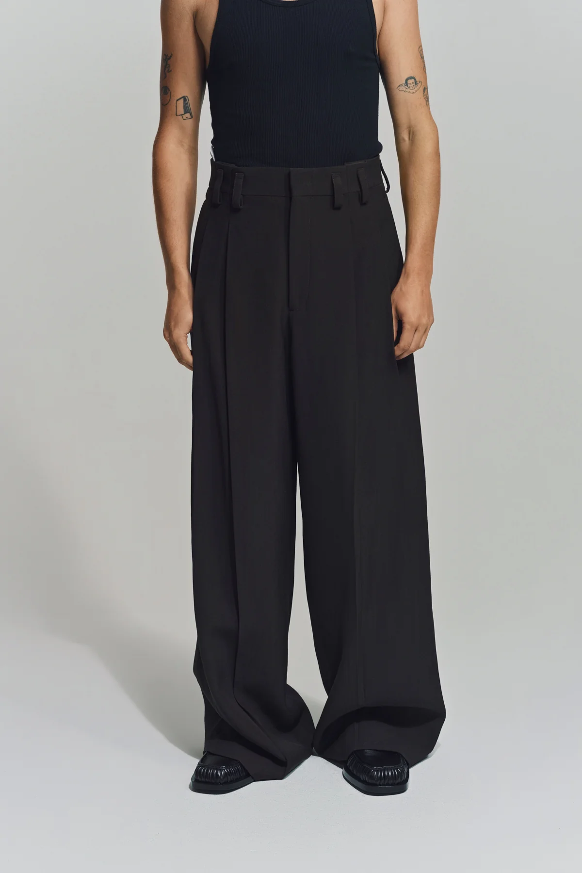 JIL SANDER | SILK BLEND PLEATED TROUSERS - Image 2