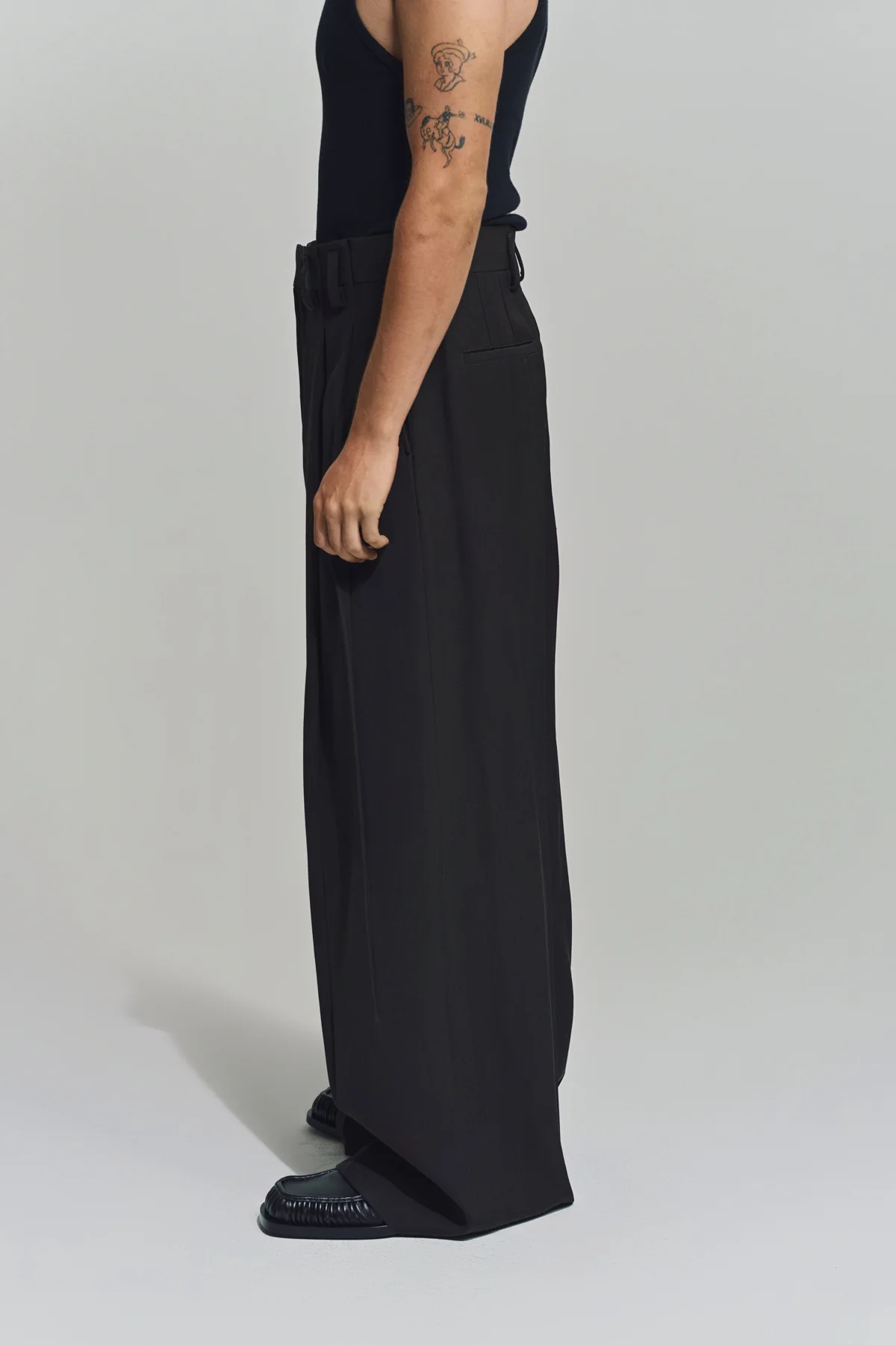 JIL SANDER | SILK BLEND PLEATED TROUSERS - Image 3