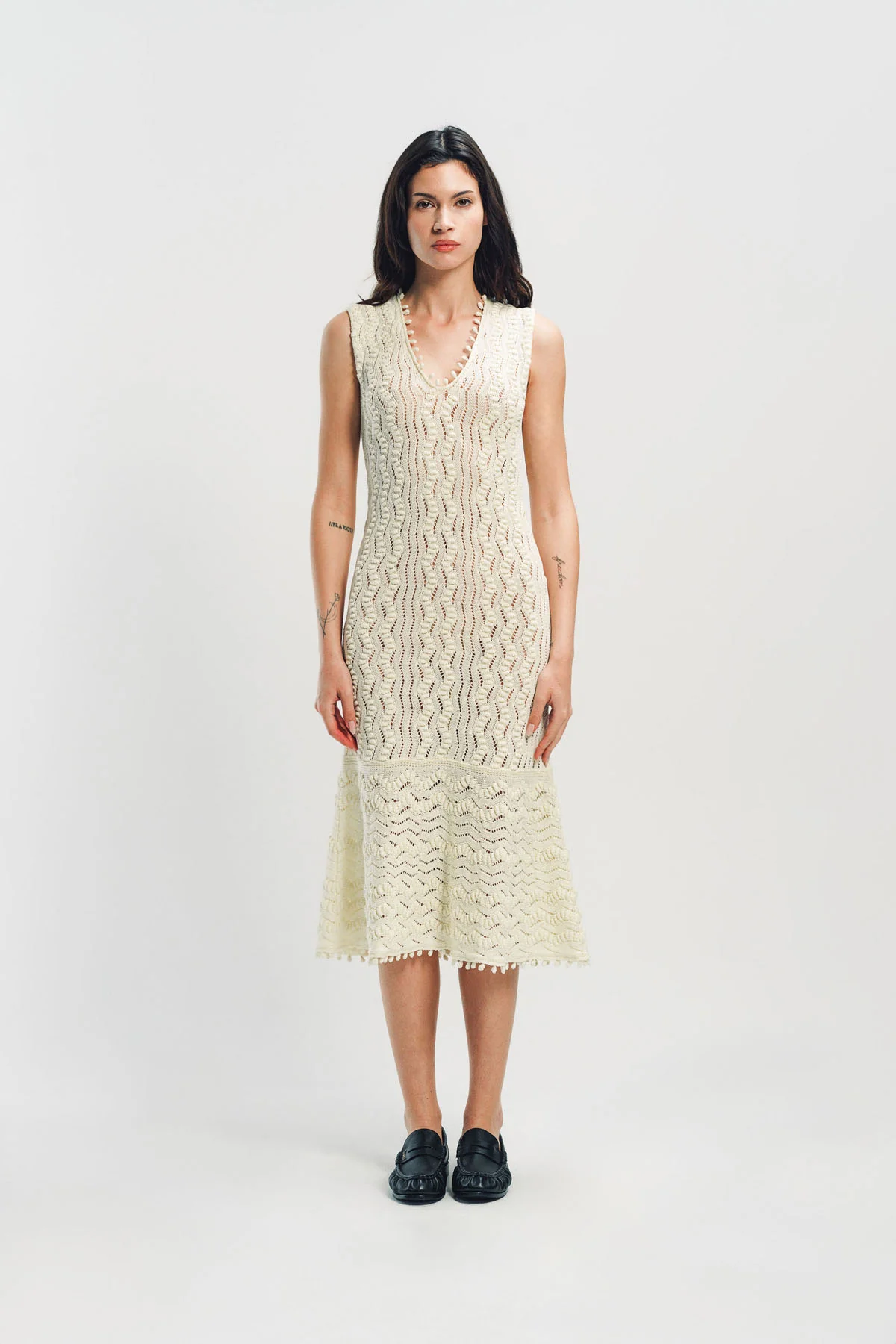 JIL SANDER | SLEEVELESS KNIT MIDI DRESS - Image 2