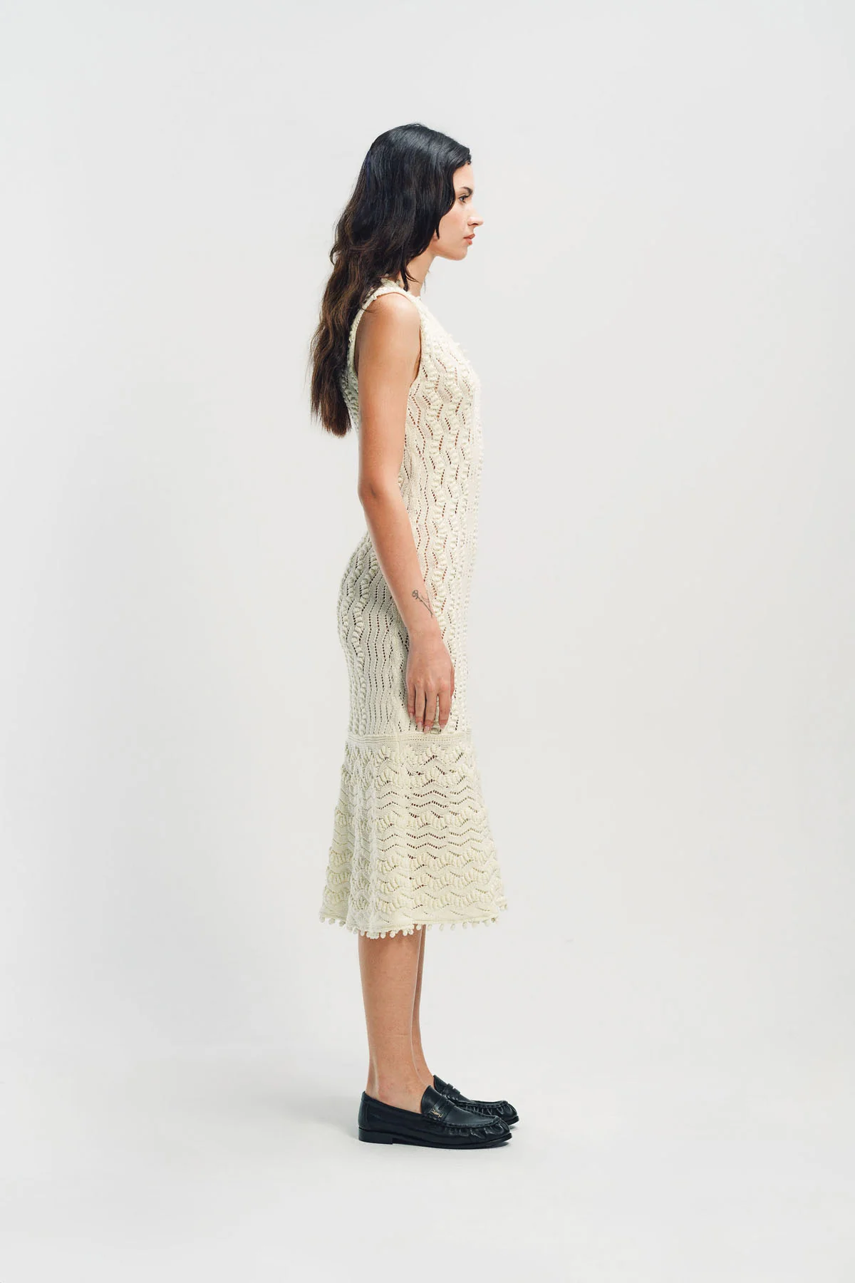 JIL SANDER | SLEEVELESS KNIT MIDI DRESS - Image 3
