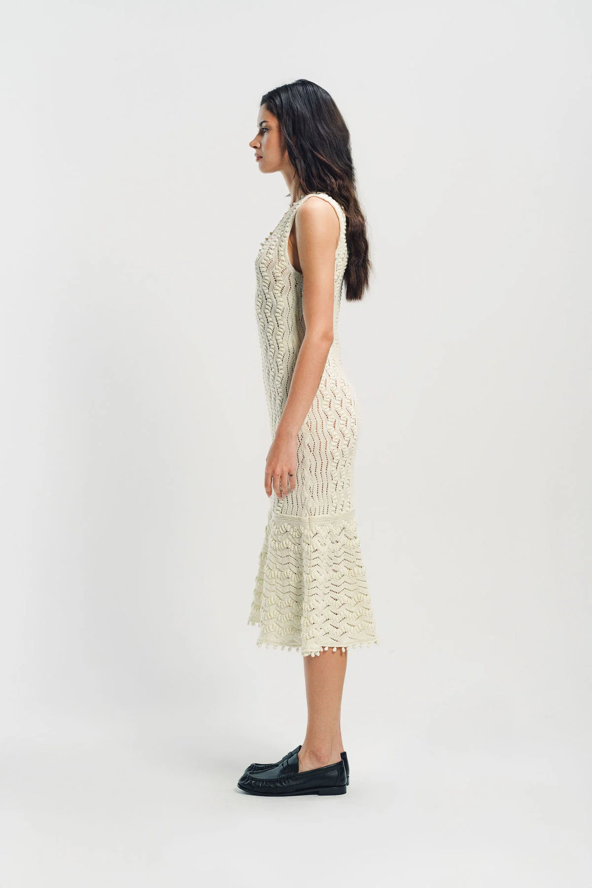 JIL SANDER | SLEEVELESS KNIT MIDI DRESS - Image 5