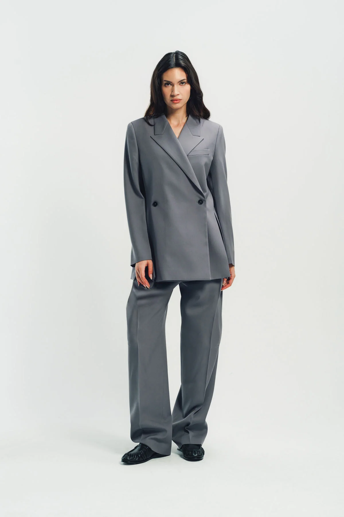 JIL SANDER | WOOL DOUBLE BREASTED BLAZER