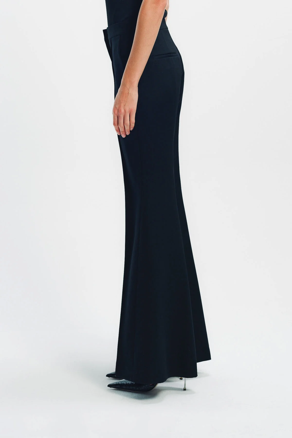 JIL SANDER | WOOL FLARED TROUSERS - Image 3