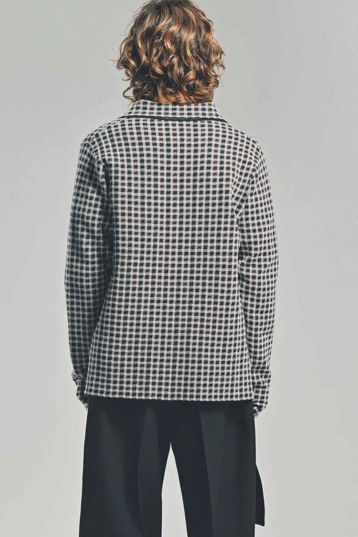 JIL SANDER | WOOL PLAID ZIP-UP SHIRT - Image 4