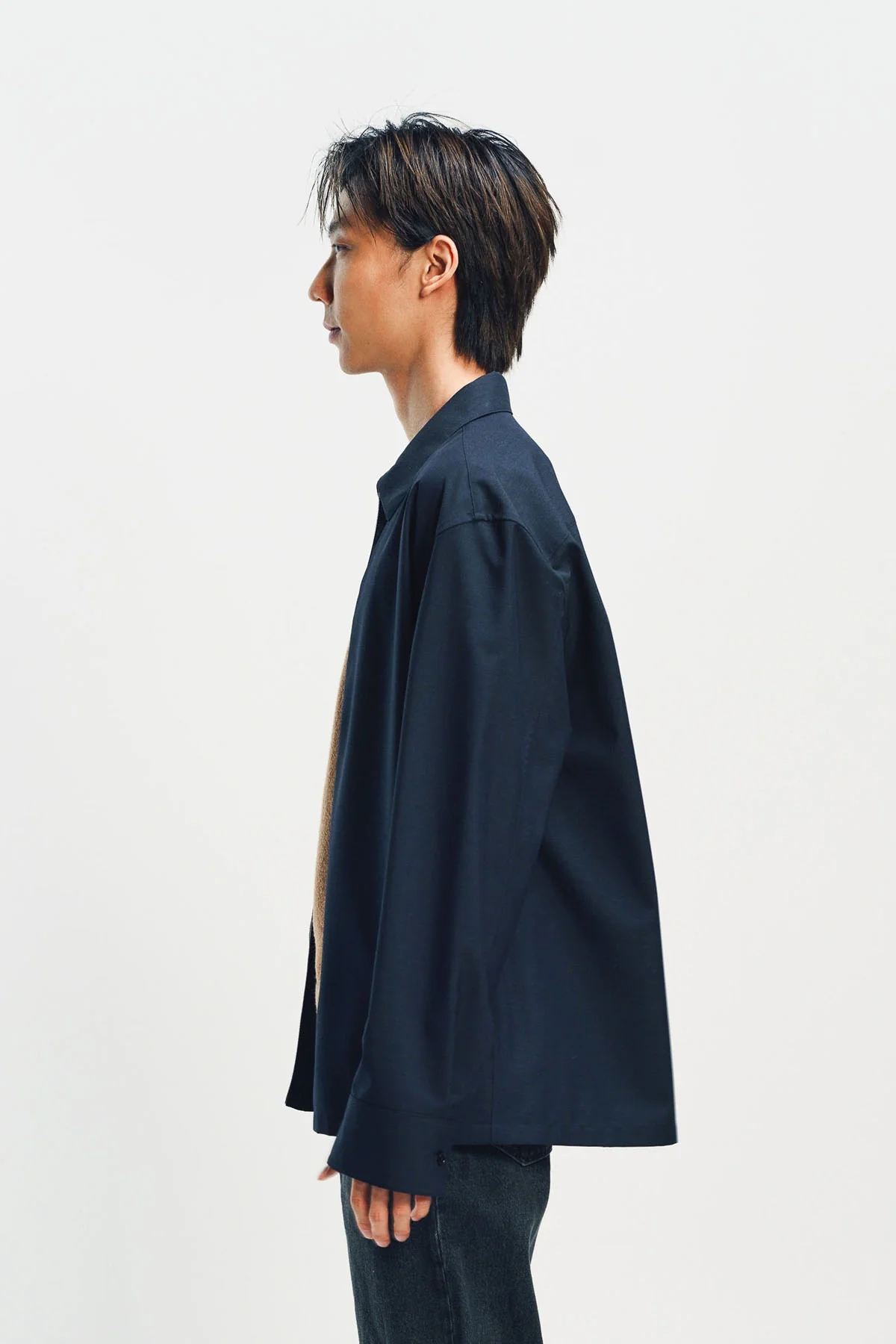 JIL SANDER | WOOL POPLIN ZIP-UP SHIRT - Image 3