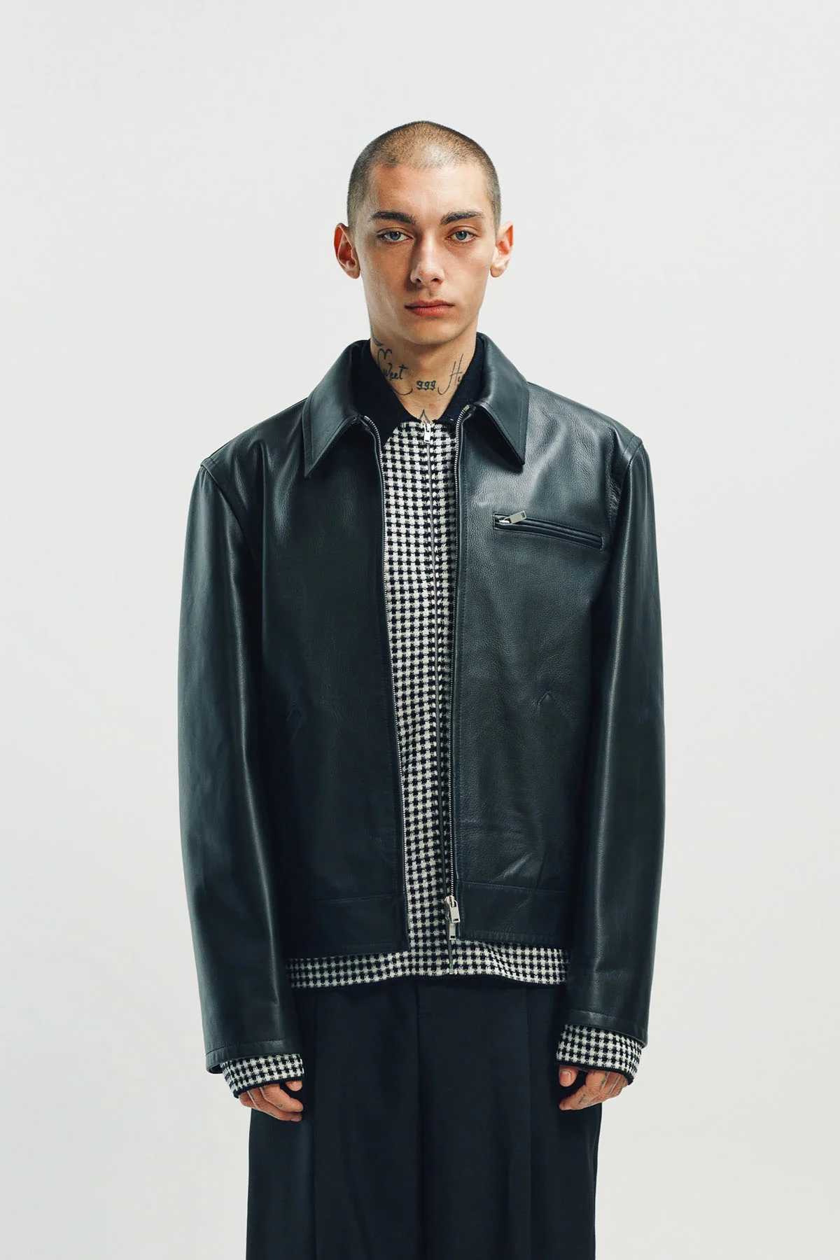 JIL SANDER | ZIP-UP LEATHER JACKET - Image 2