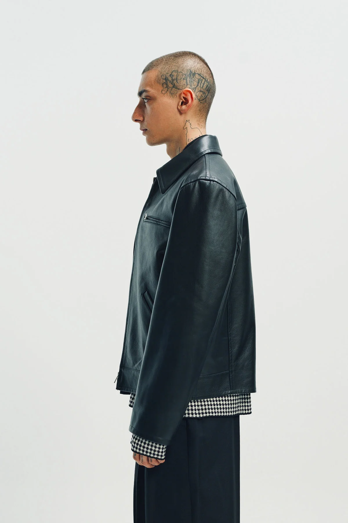 JIL SANDER | ZIP-UP LEATHER JACKET - Image 3