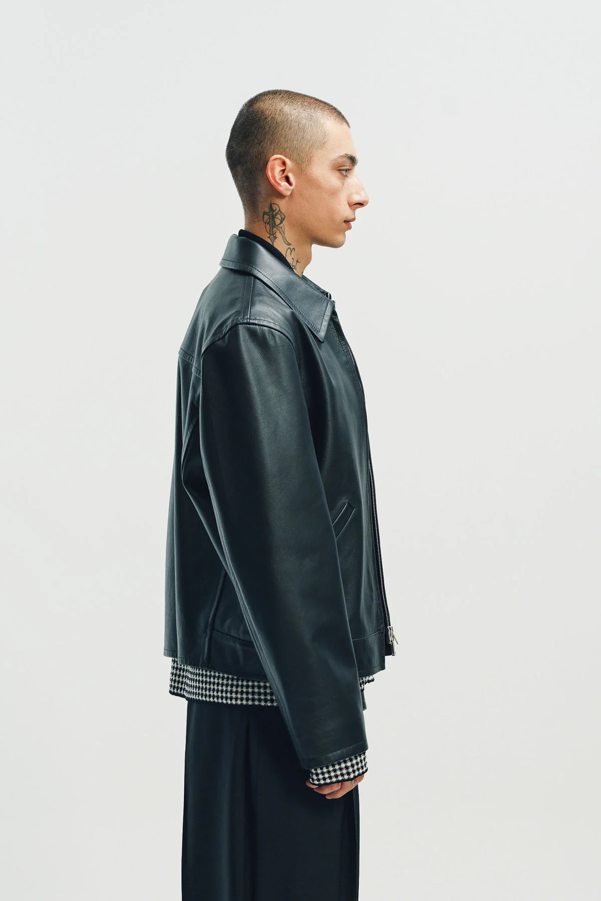 JIL SANDER | ZIP-UP LEATHER JACKET - Image 5