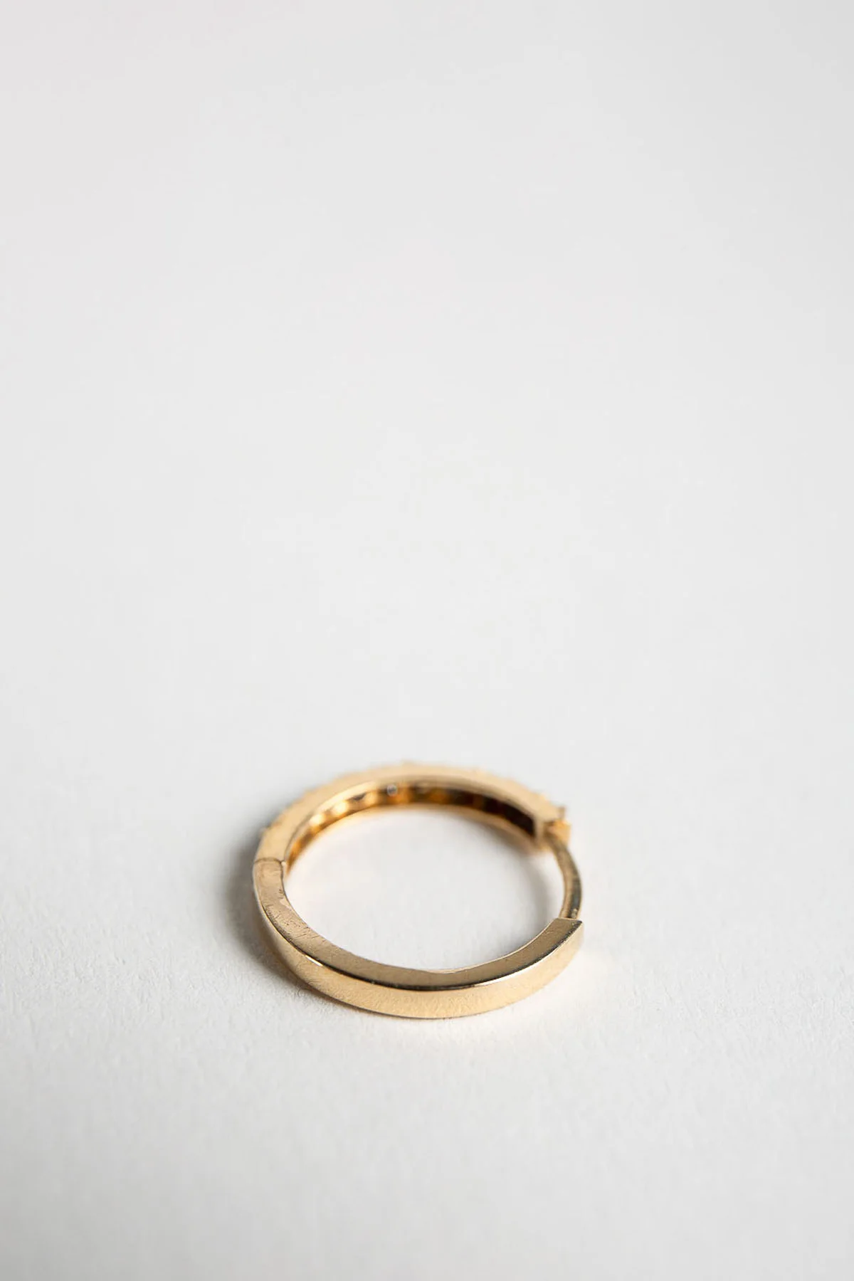 JOANNE FISKE | BLACK DIAMOND HOOP EARRINGS - Image 3