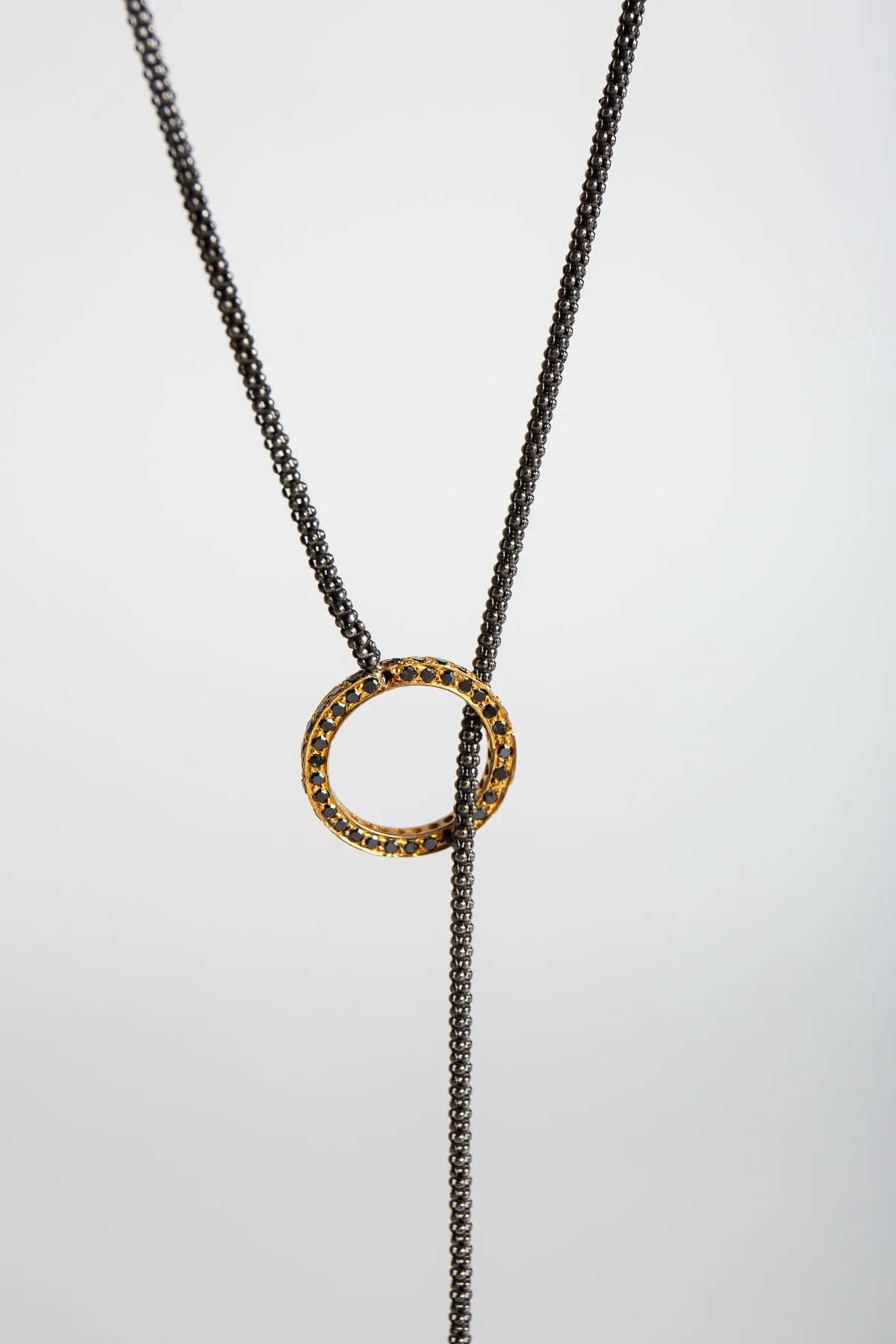 JOANNE FISKE | LARIAT BLACKENED CROWN NECKLACE - Image 3