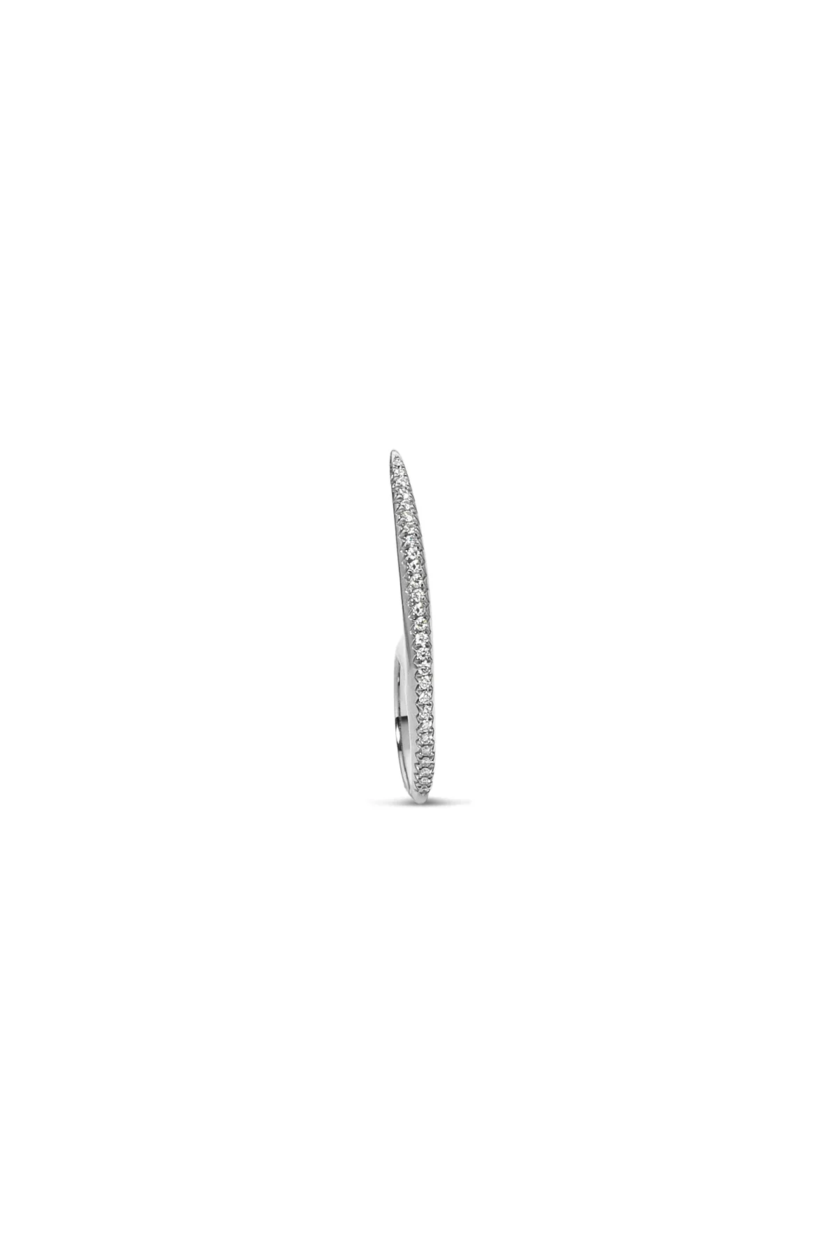 JOVANA DJURIC | MEDIUM SILVER DIAMOND SLICE RING - Image 4