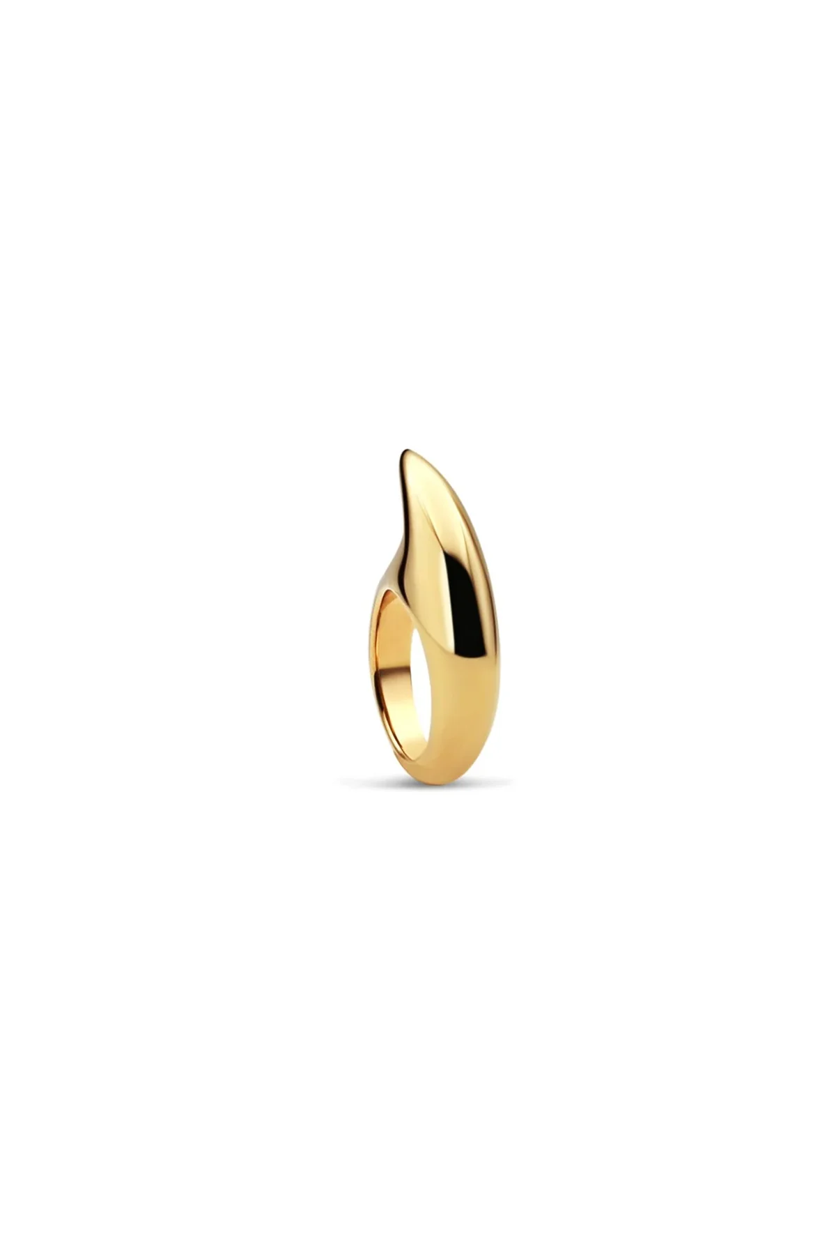 JOVANA DJURIC | MEDIUM YELLOW GOLD CRESCENT RING - Image 4