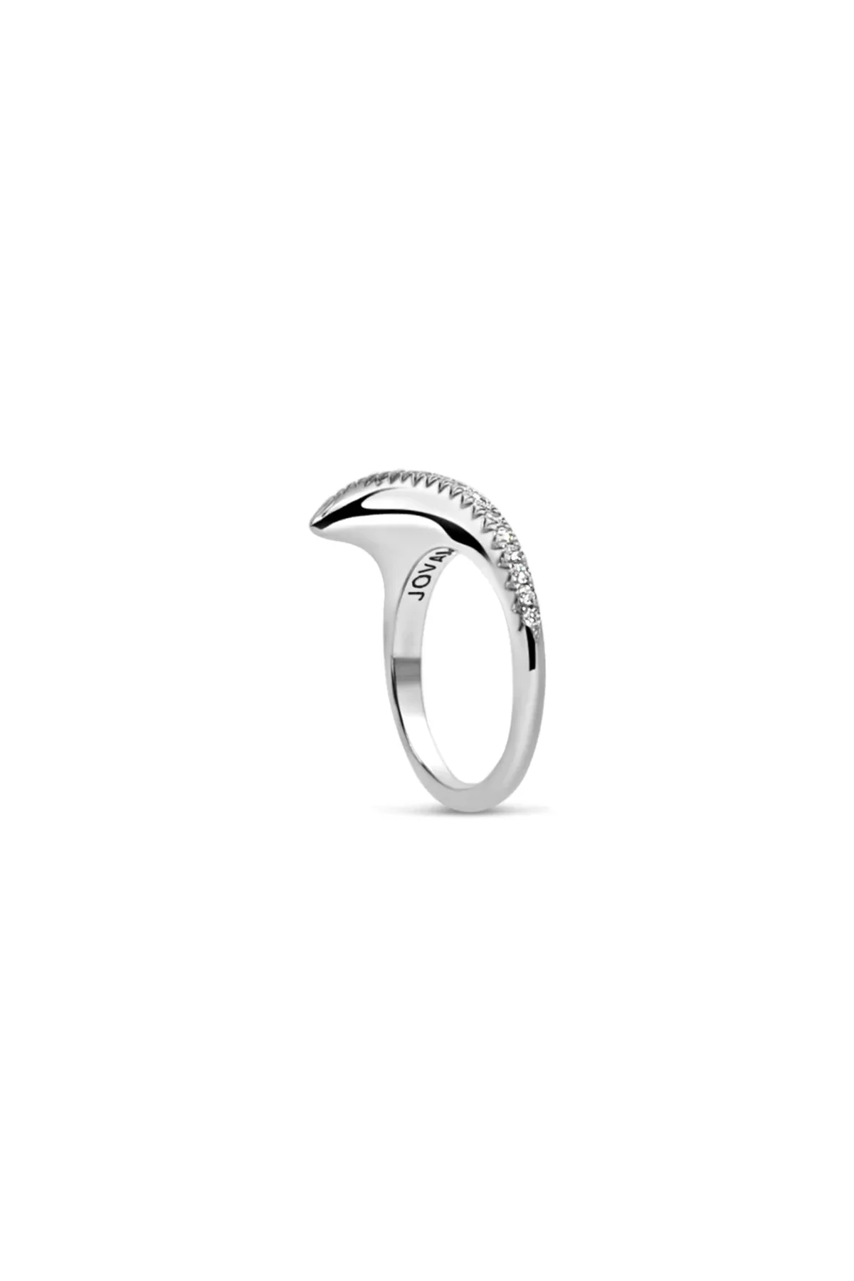 JOVANA DJURIC | SMALL SILVER DIAMOND SLICE RING - Image 3