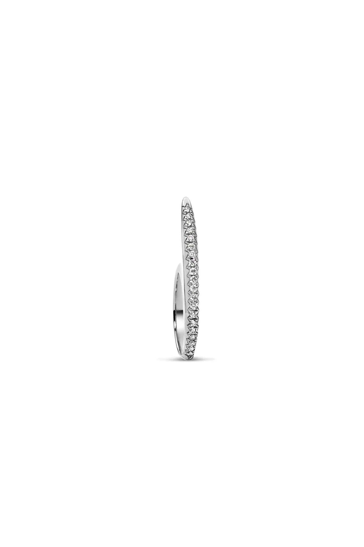 JOVANA DJURIC | SMALL SILVER DIAMOND SLICE RING - Image 4