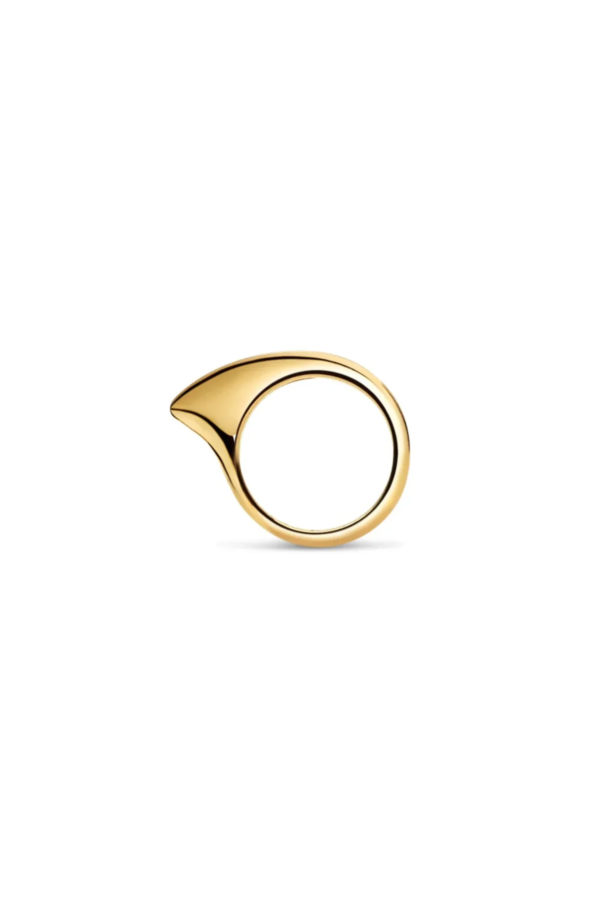 JOVANA DJURIC | SMALL YELLOW GOLD CRESCENT RING