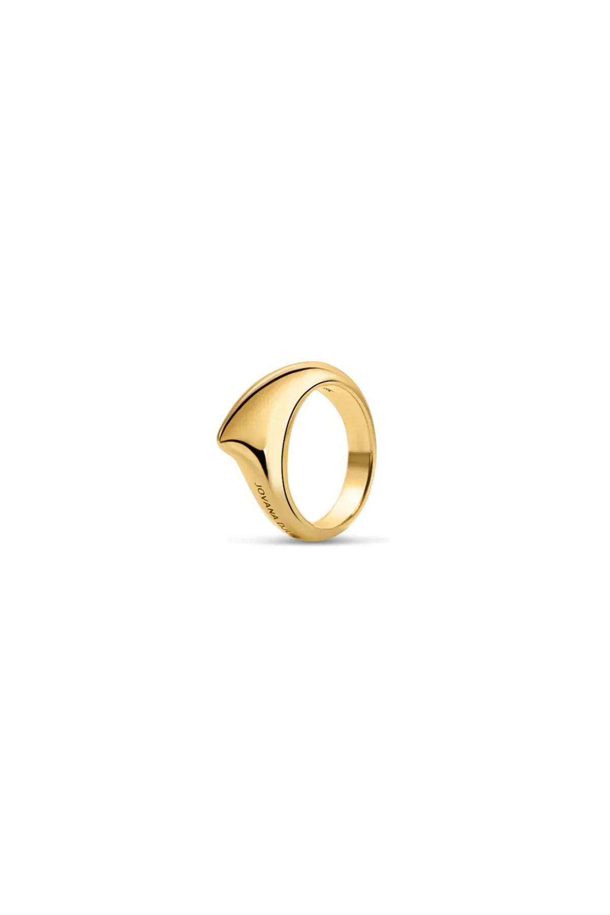 JOVANA DJURIC | SMALL YELLOW GOLD CRESCENT RING - Image 2