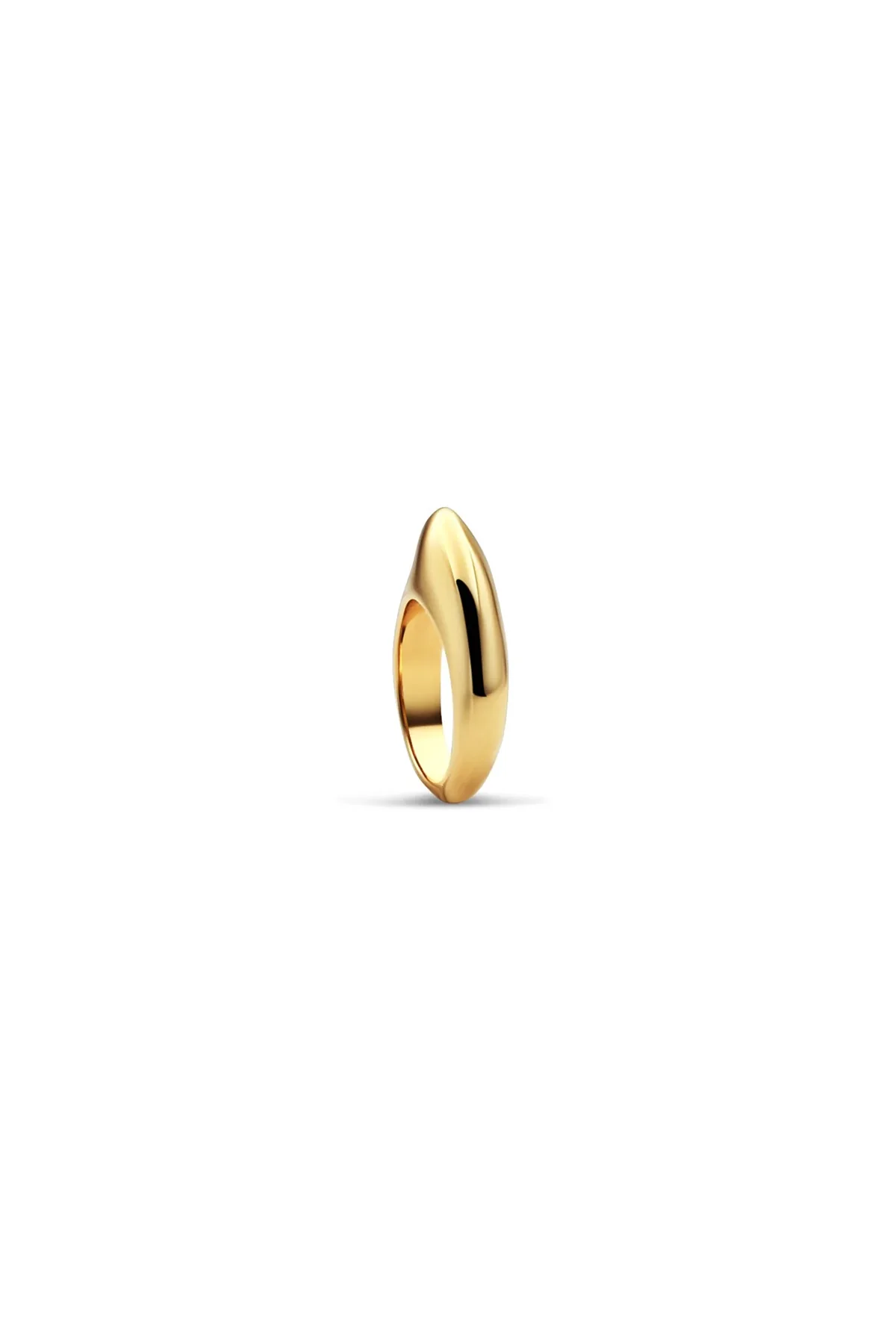 JOVANA DJURIC | SMALL YELLOW GOLD CRESCENT RING - Image 4