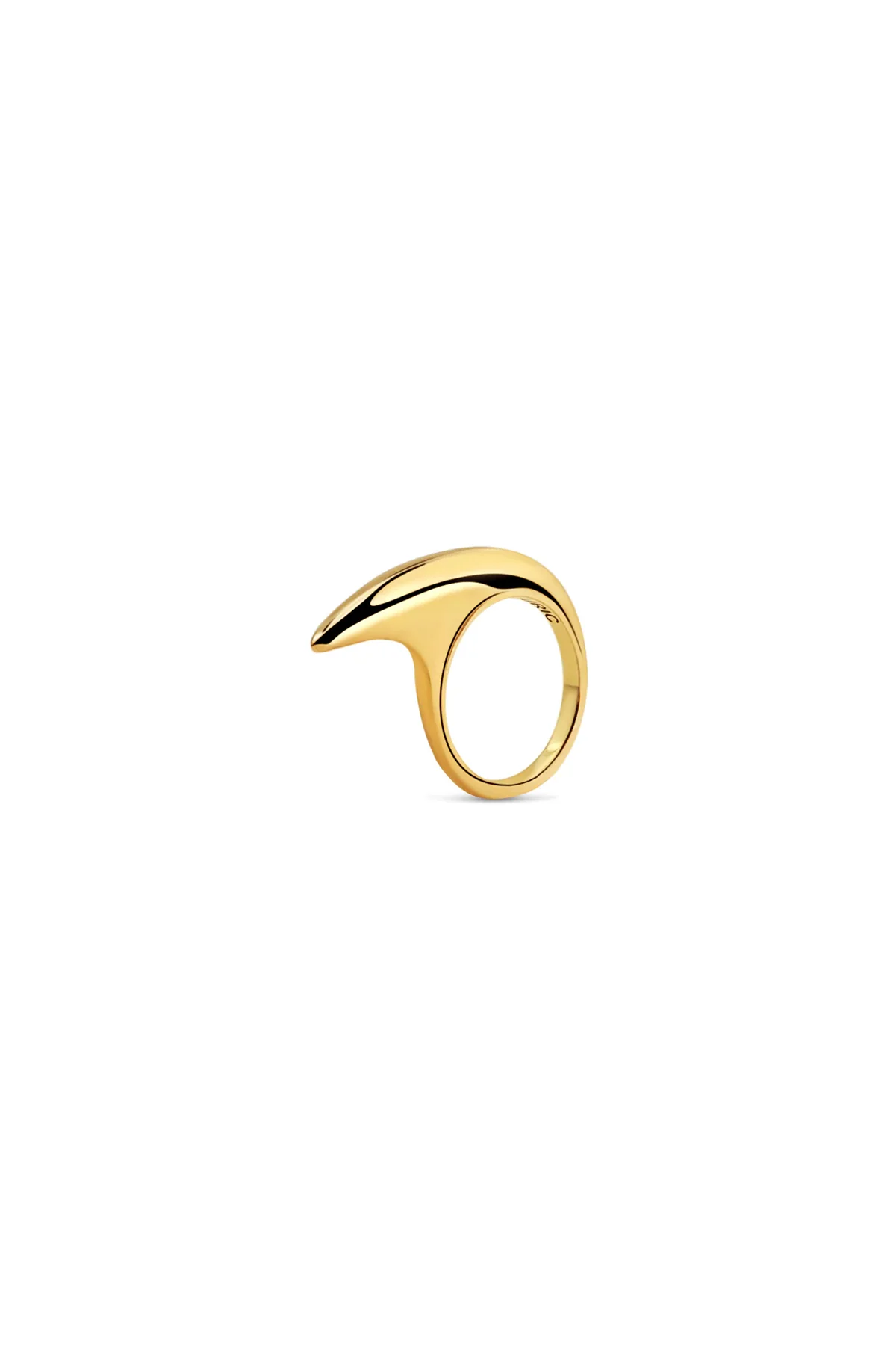 JOVANA DJURIC | SMALL YELLOW GOLD SLICE RING - Image 2
